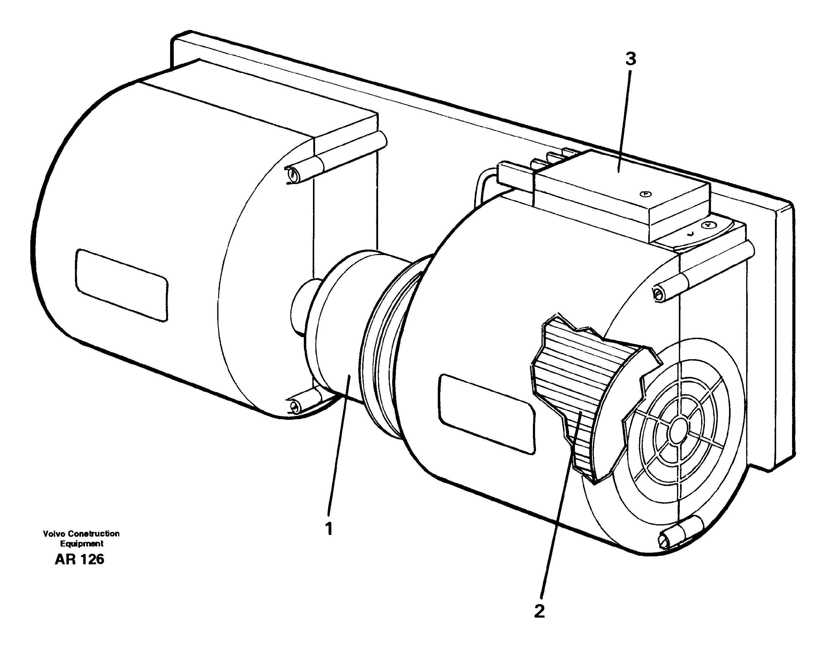 Схема запчастей Volvo L50C - 30598 Fan L50C S/N 10967-, OPEN ROPS S/N 35001-