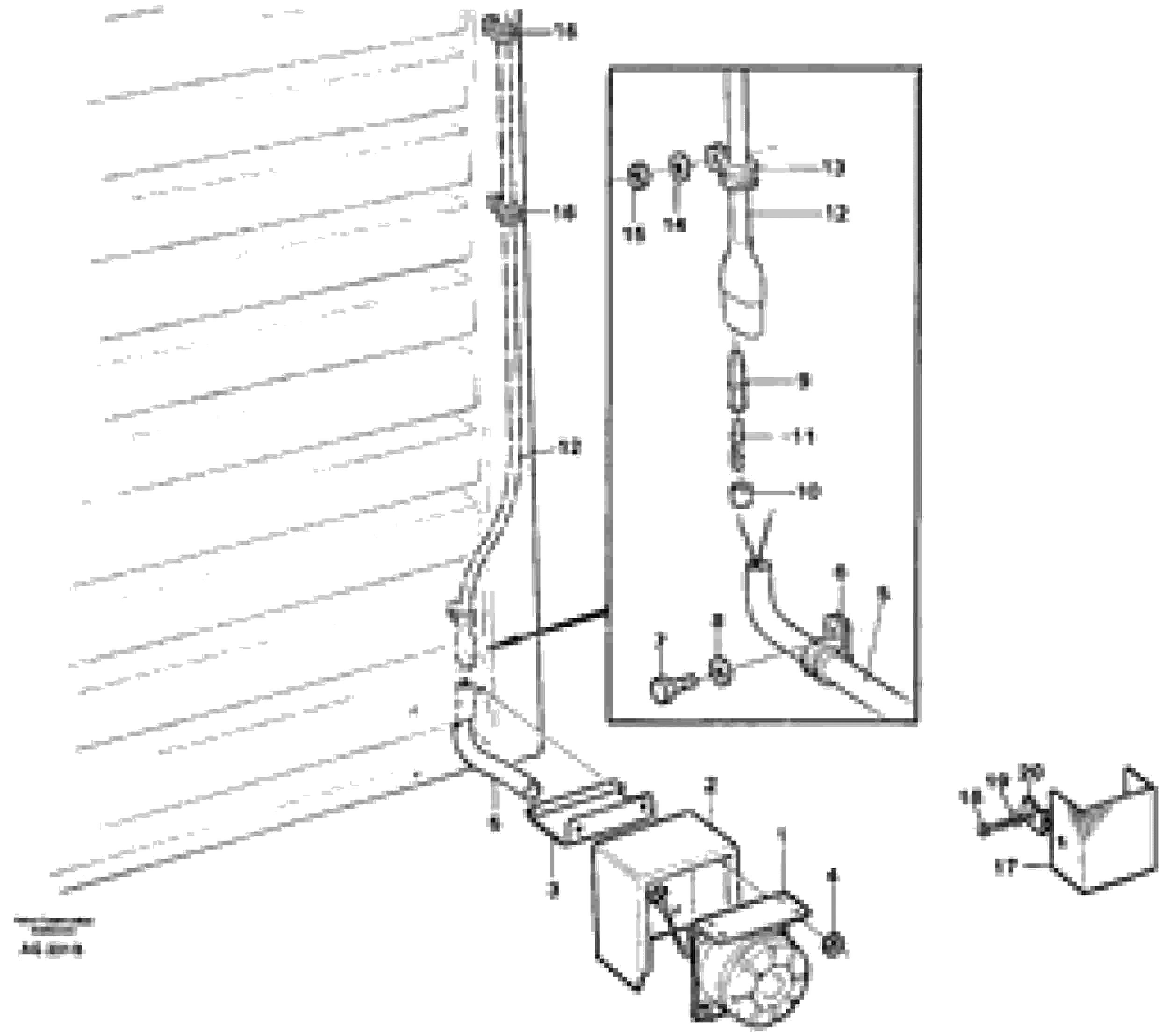 Схема запчастей Volvo L50C - 29700 Back-up warning unit L50B/L50C VOLVO BM VOLVO BM L50B/L50C SER NO - 10966