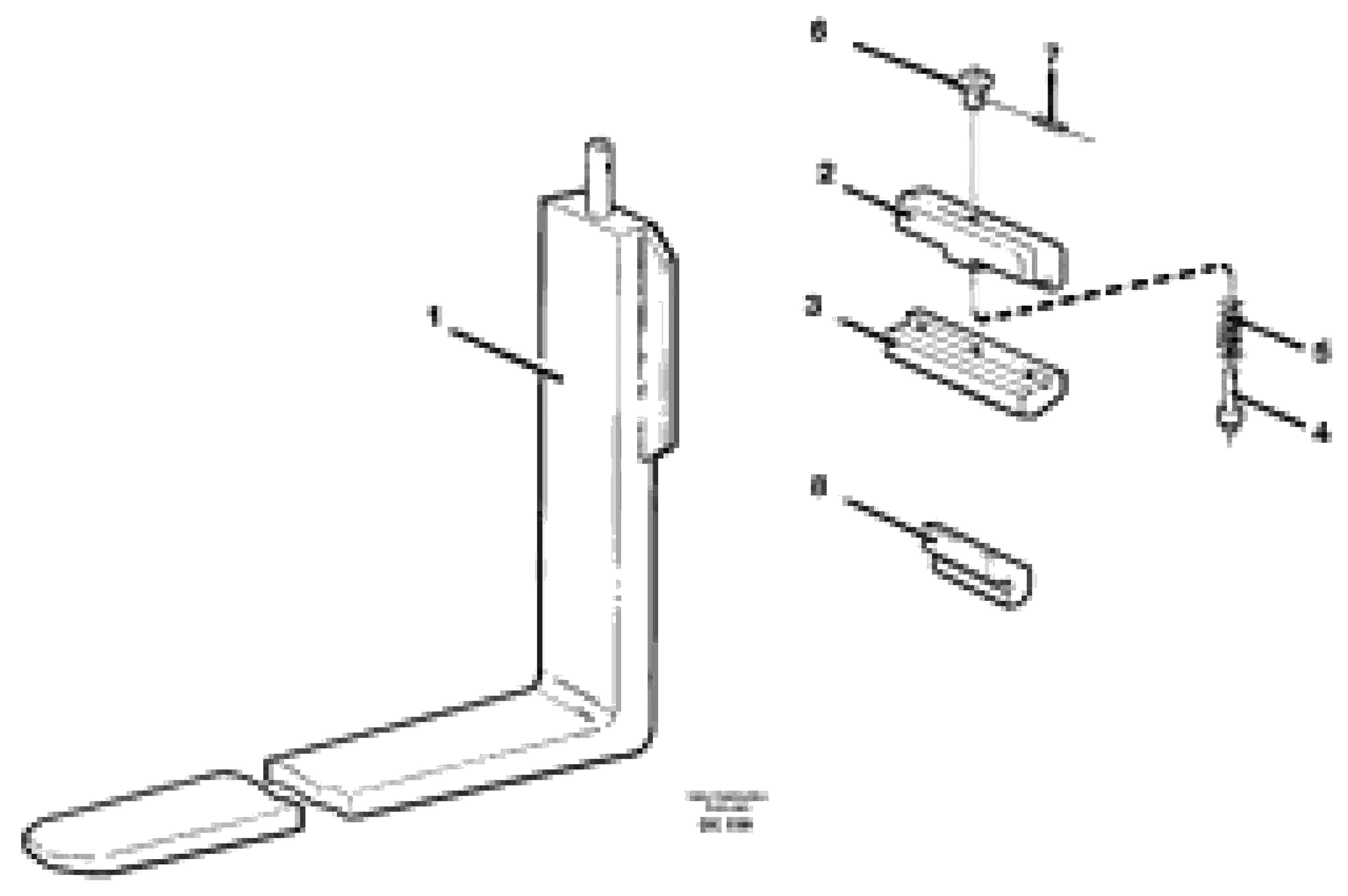 Схема запчастей Volvo L50C - 30890 Fork tines ATTACHMENTS ATTACHMENTS WHEEL LOADERS GEN. - C