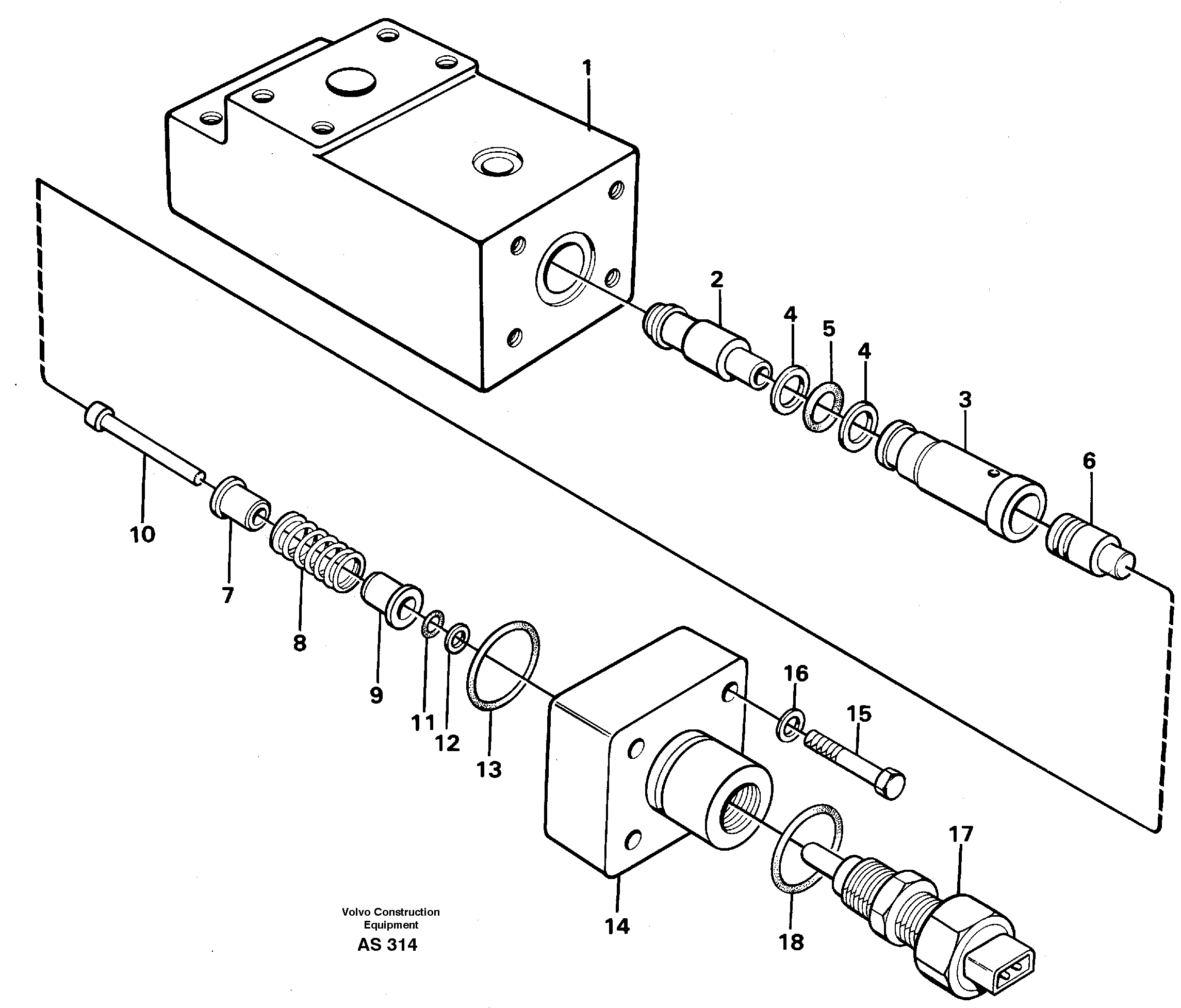 Схема запчастей Volvo L70C - 22028 Sensor L70C SER NO 13116-, SER NO BRAZIL 70007-