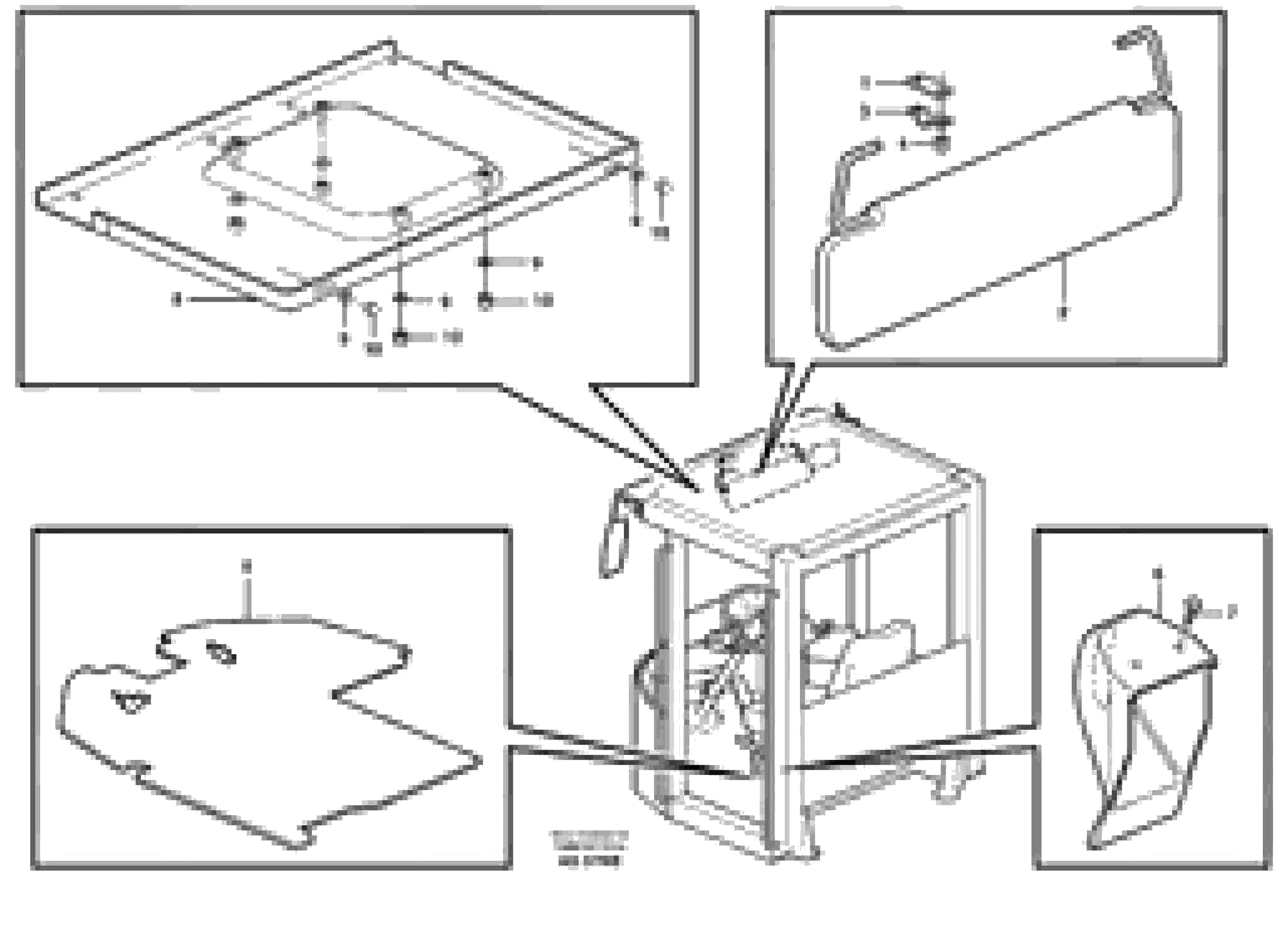 Схема запчастей Volvo L70C - 25887 Interior components L70C SER NO 13116-, SER NO BRAZIL 70007-