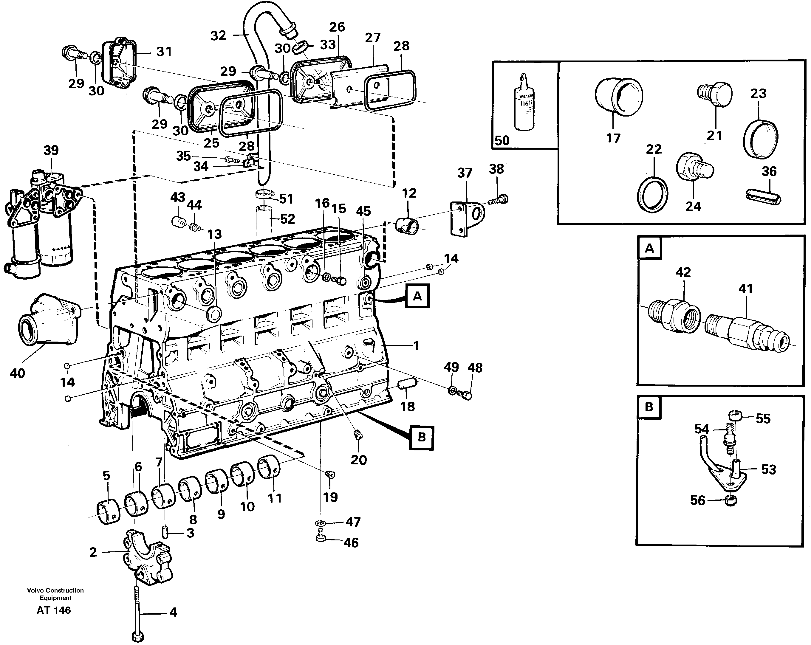 Схема запчастей Volvo L70C - 99795 Блок цилиндров L70C SER NO 13116-, SER NO BRAZIL 70007-