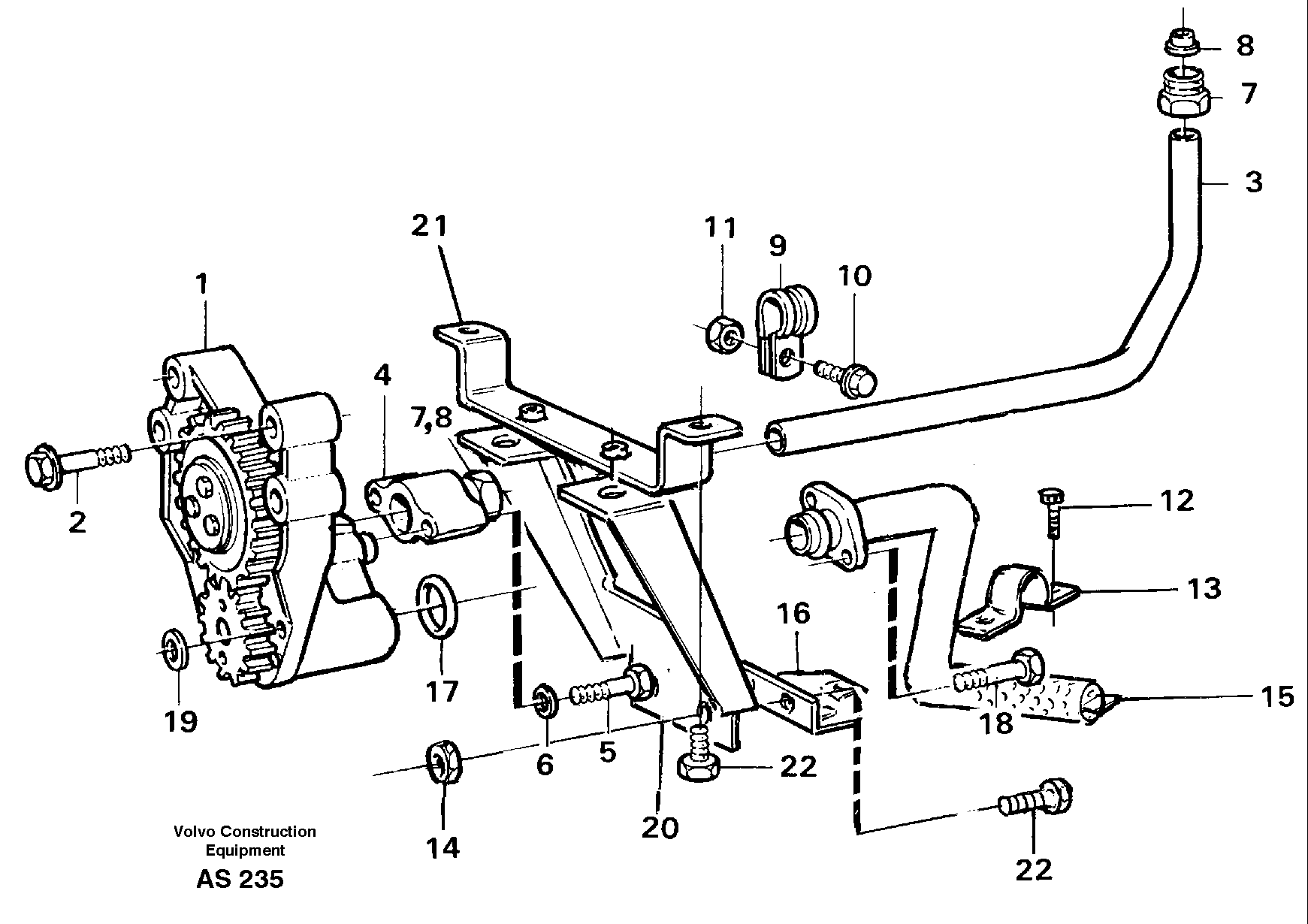 Схема запчастей Volvo L70C - 103443 Система масляной смазки L70C SER NO 13116-, SER NO BRAZIL 70007-