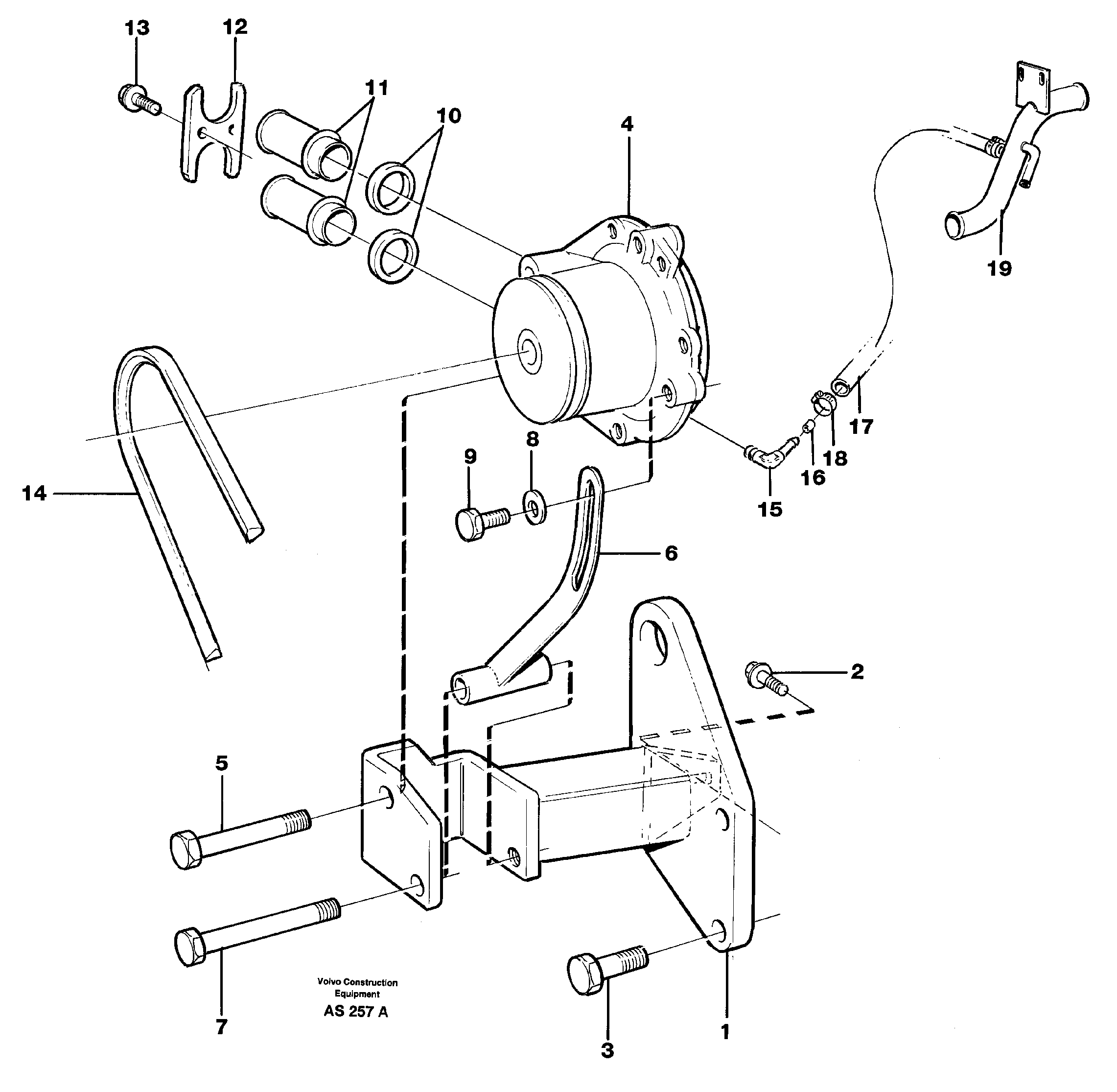 Схема запчастей Volvo L70C - 83320 Waterpump, assembly L70C SER NO 13116-, SER NO BRAZIL 70007-