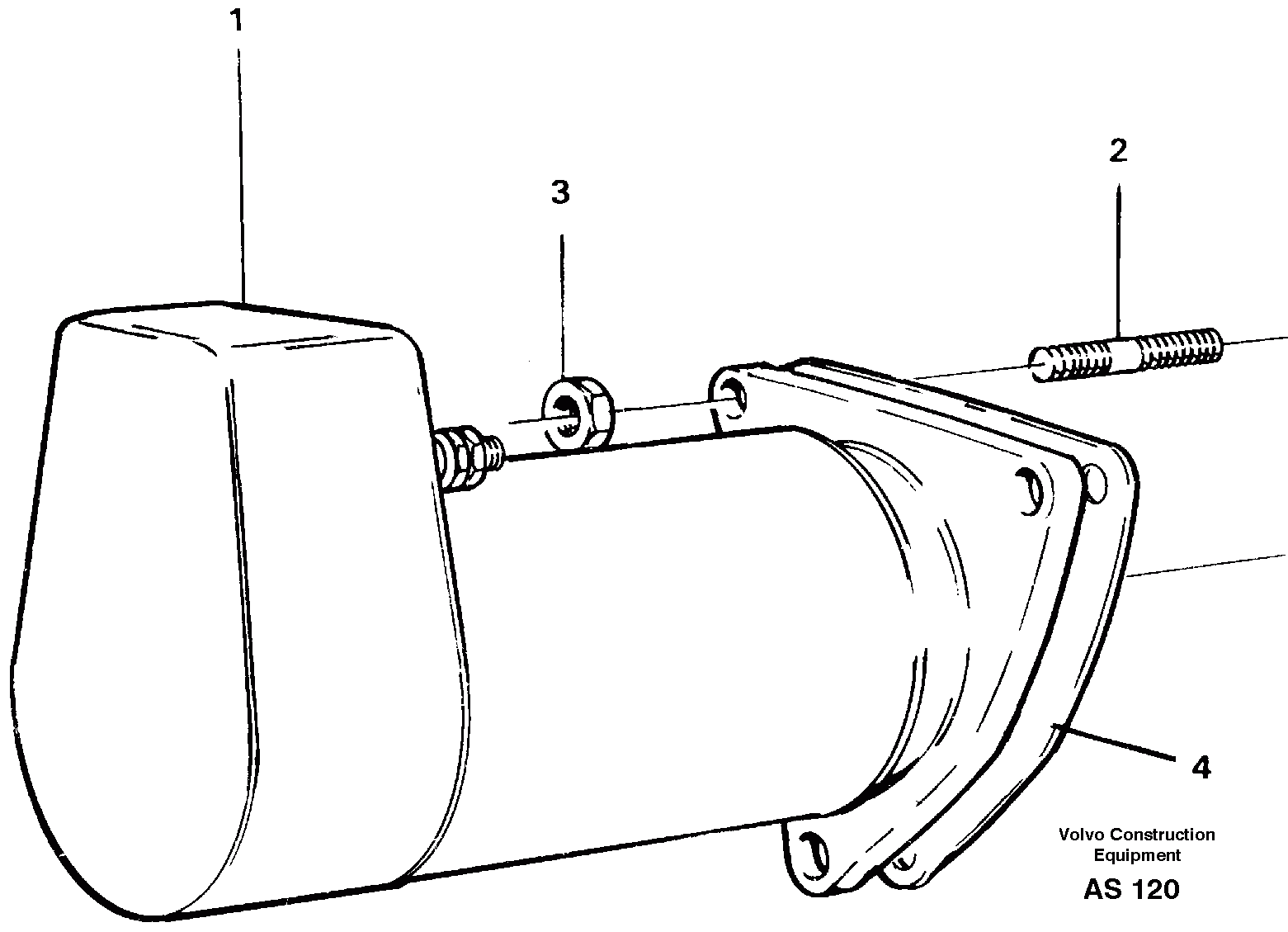 Схема запчастей Volvo L70C - 25209 Starter motor, assembly L70C SER NO 13116-, SER NO BRAZIL 70007-