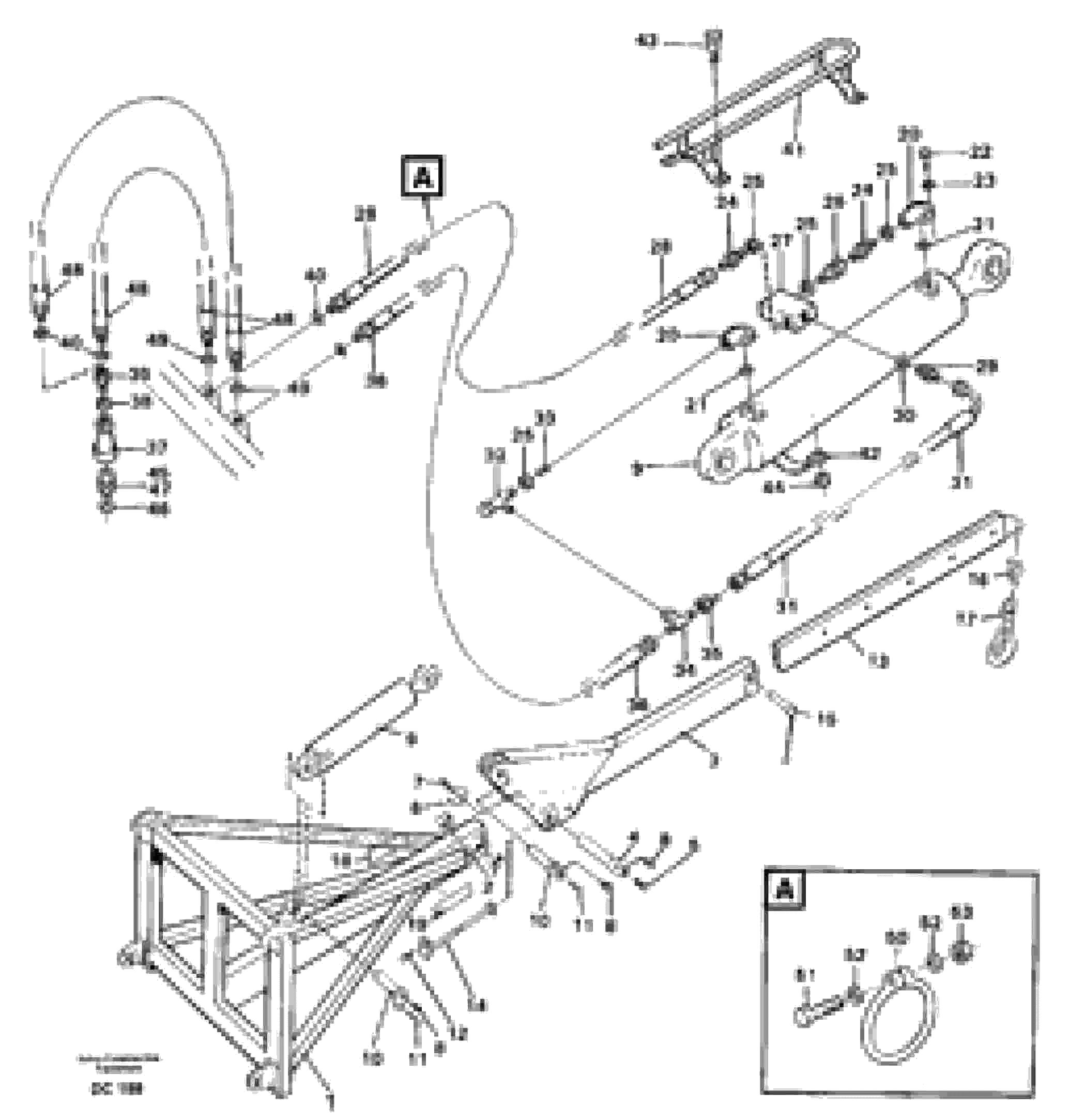 Схема запчастей Volvo L90C - 62872 Lifting arm, luffing ATTACHMENTS ATTACHMENTS WHEEL LOADERS GEN. - C