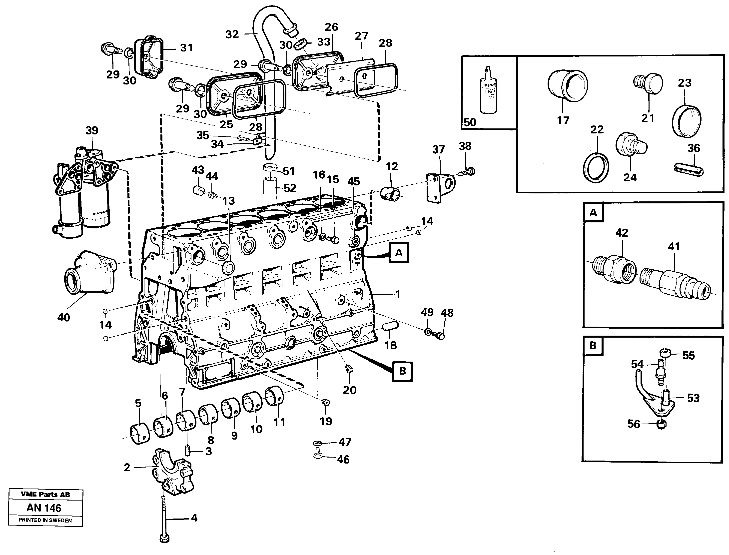 Схема запчастей Volvo L90C - 101003 Блок цилиндров L90C VOLVO BM VOLVO BM L90C SER NO - 14304