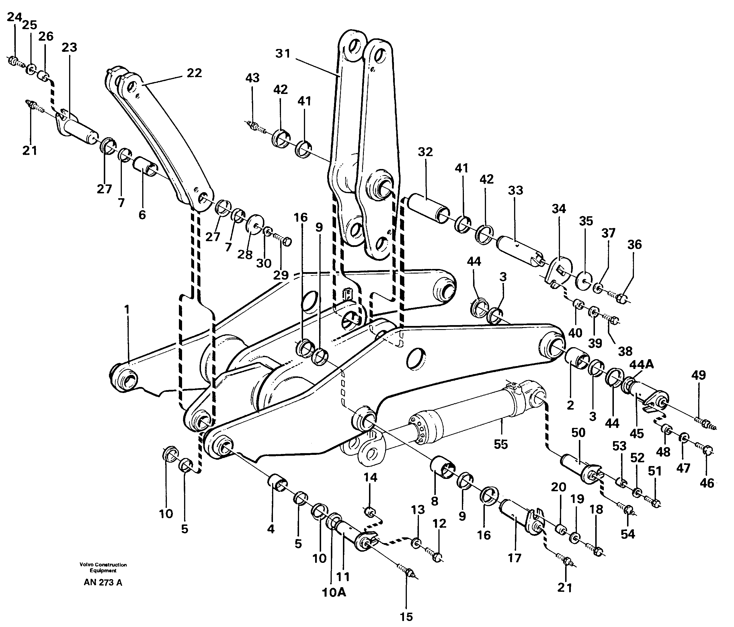 Схема запчастей Volvo L90C - 62865 Lifting unit L90C VOLVO BM VOLVO BM L90C SER NO - 14304