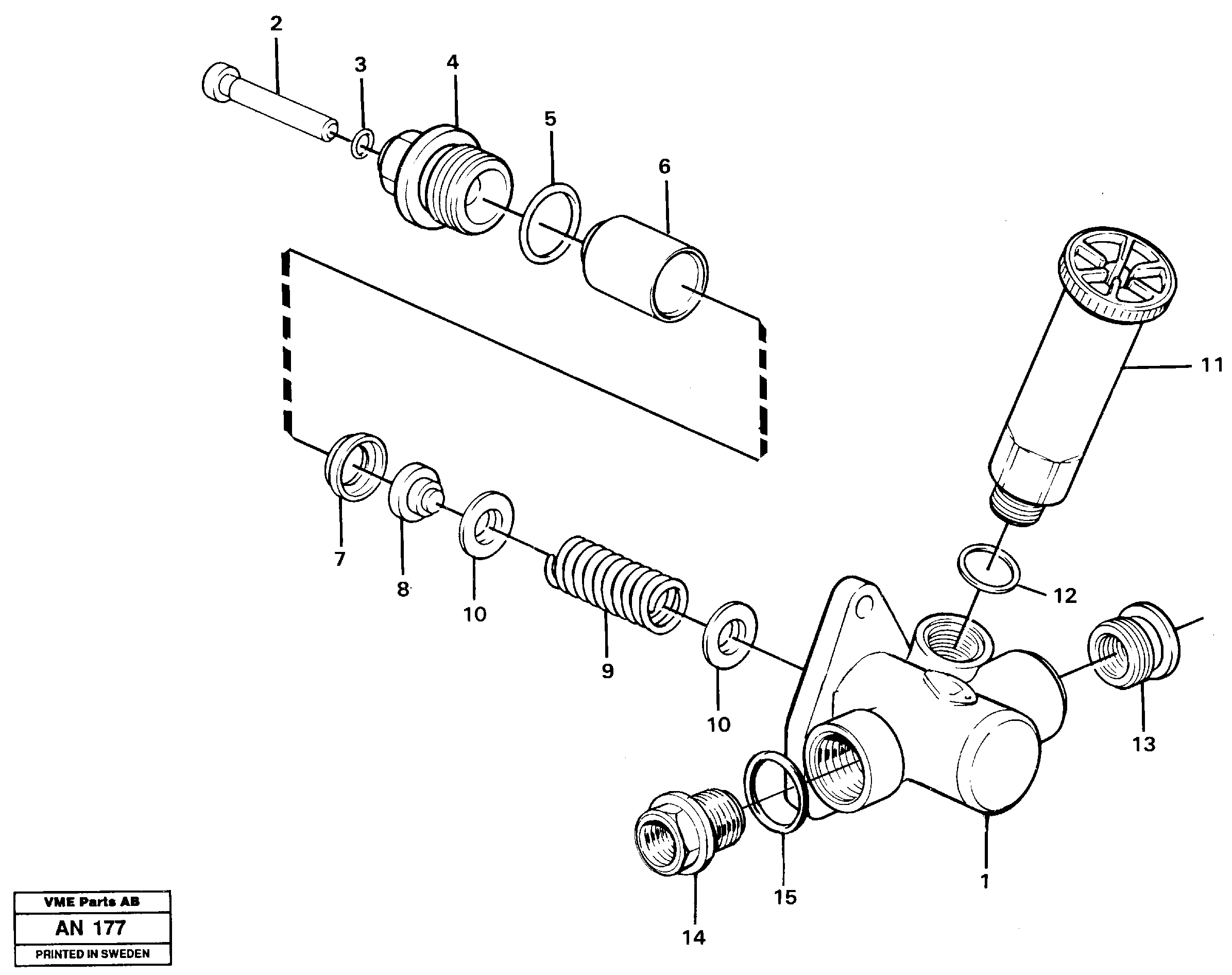 Схема запчастей Volvo L90C - 93266 Feed pump L90C VOLVO BM VOLVO BM L90C SER NO - 14304