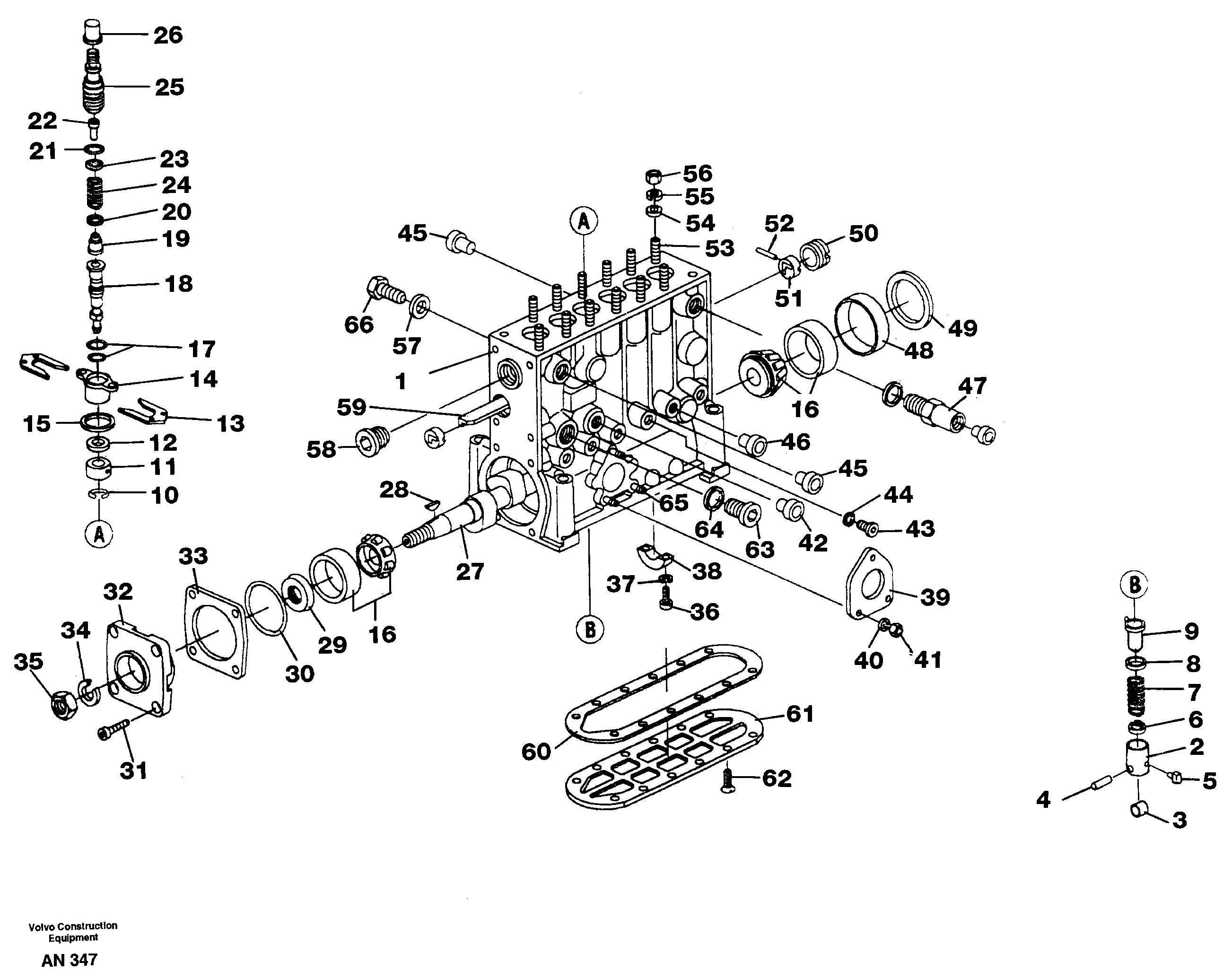 Схема запчастей Volvo L90C - 86831 Насос L90C VOLVO BM VOLVO BM L90C SER NO - 14304