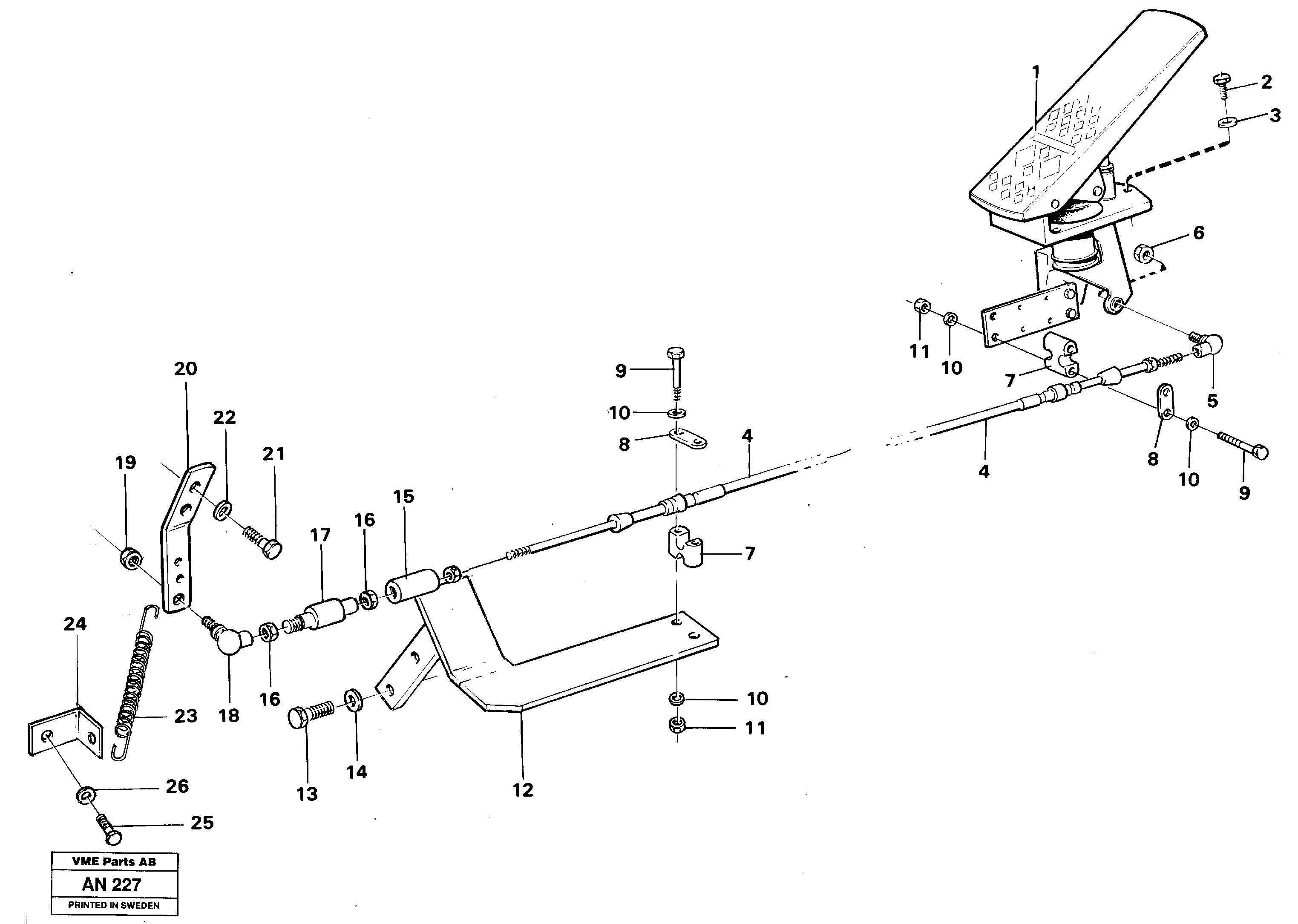 Схема запчастей Volvo L90C - 11874 Regulator control L90C VOLVO BM VOLVO BM L90C SER NO - 14304