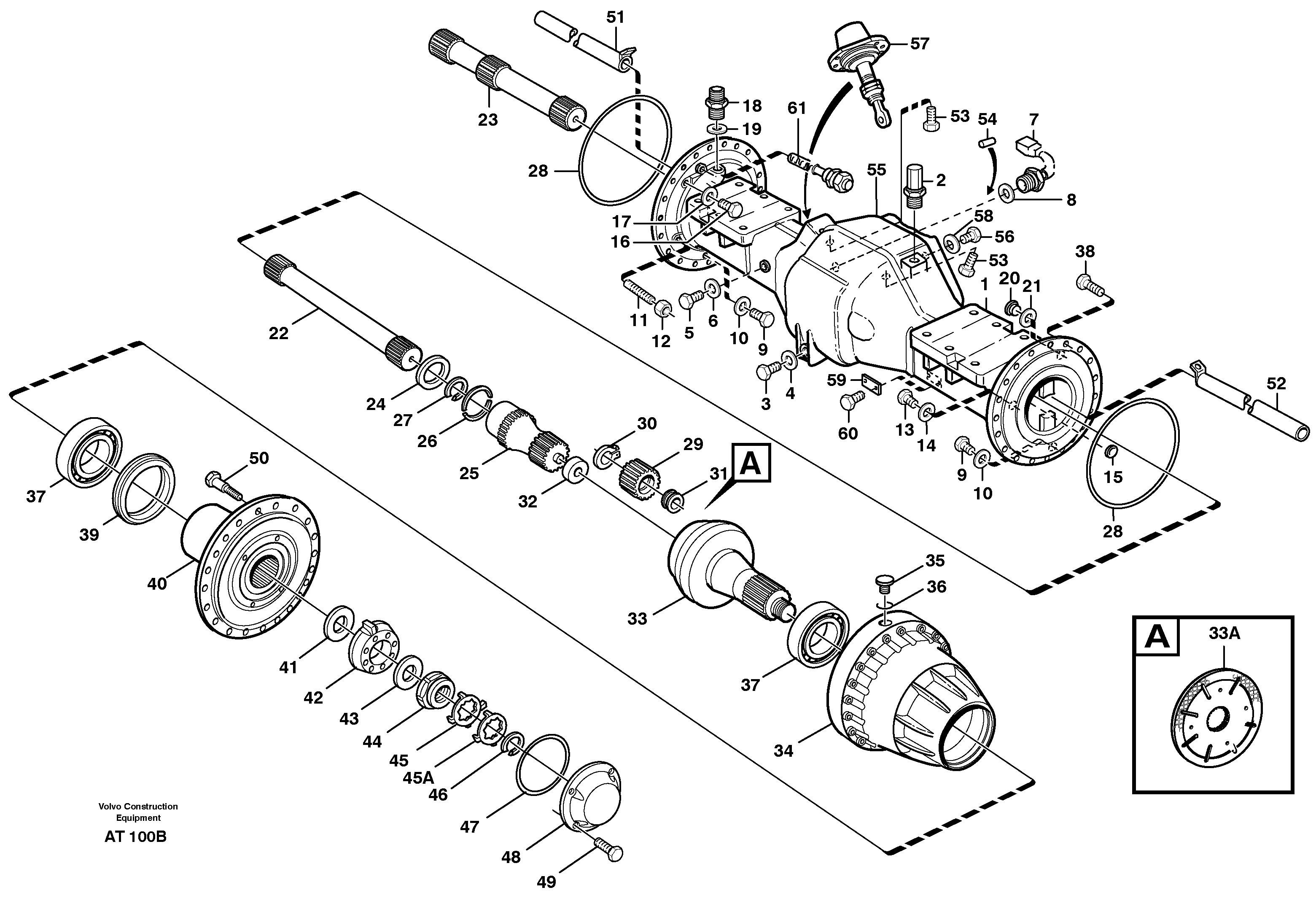 Схема запчастей Volvo L90C - 98397 Planet shaft, front L90C