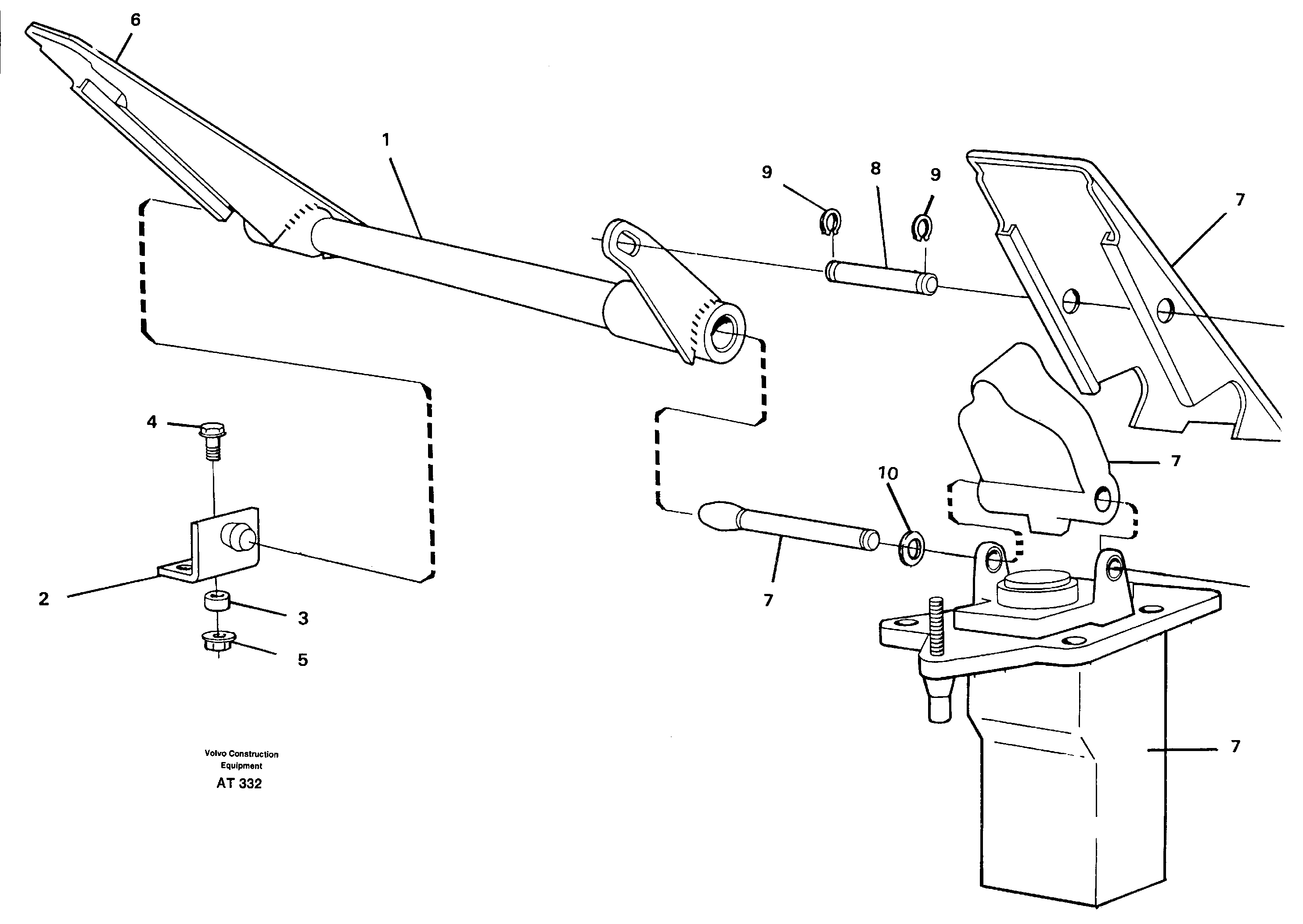 Схема запчастей Volvo L90C - 97760 Dual brake pedals L90C