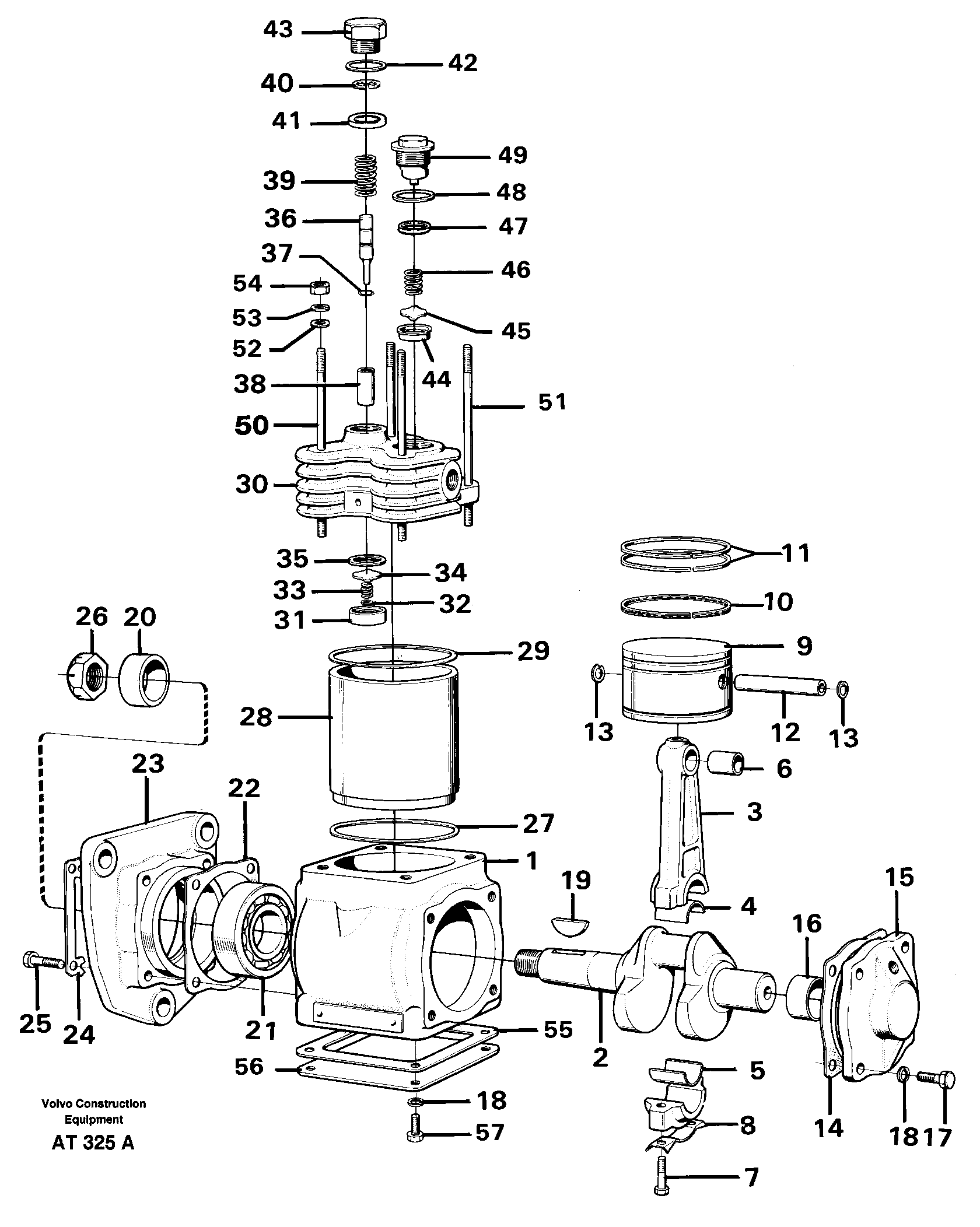 Схема запчастей Volvo L90C - 92422 Air compressor L90C