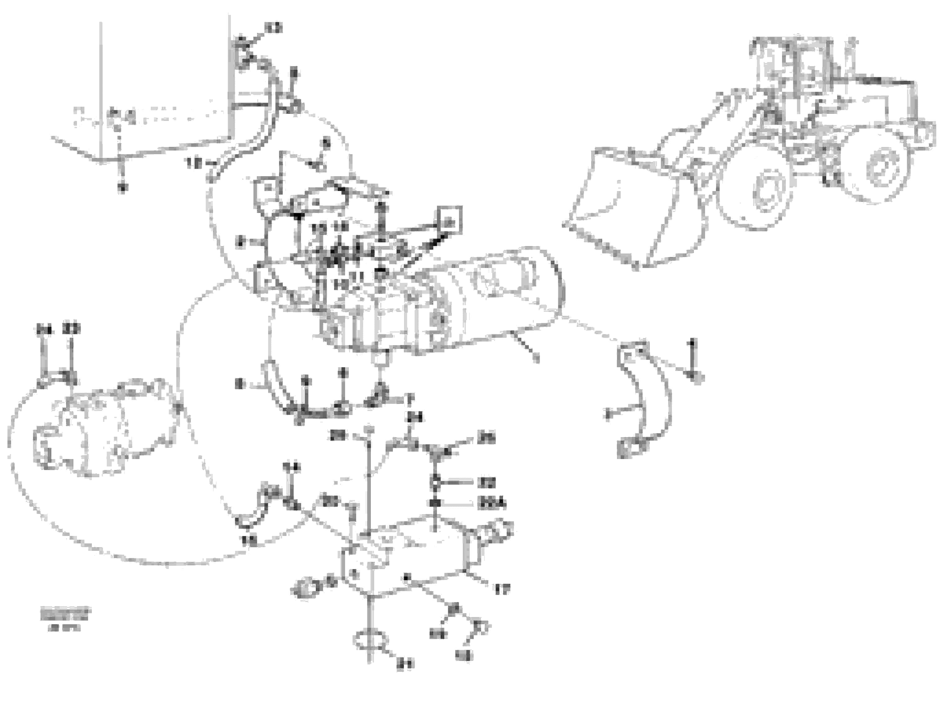 Схема запчастей Volvo L90C - 99438 Secondary steering system L90C