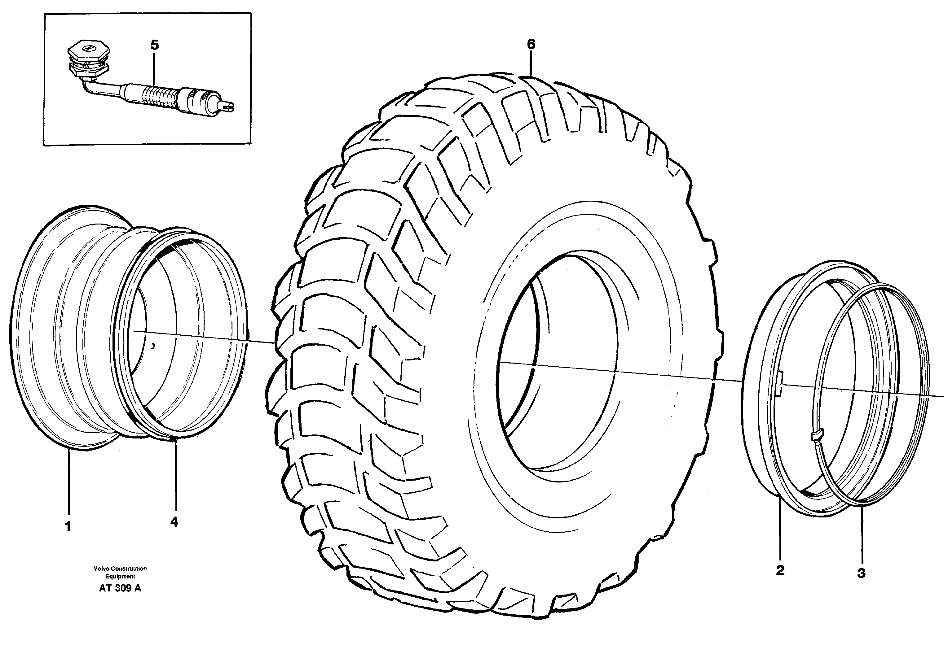 Схема запчастей Volvo L90C - 99347 Wheel L90C