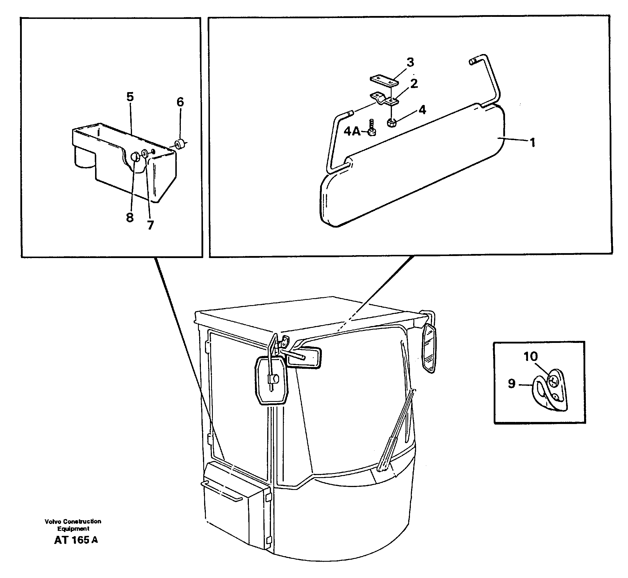 Схема запчастей Volvo L90C - 99142 Interior components L90C