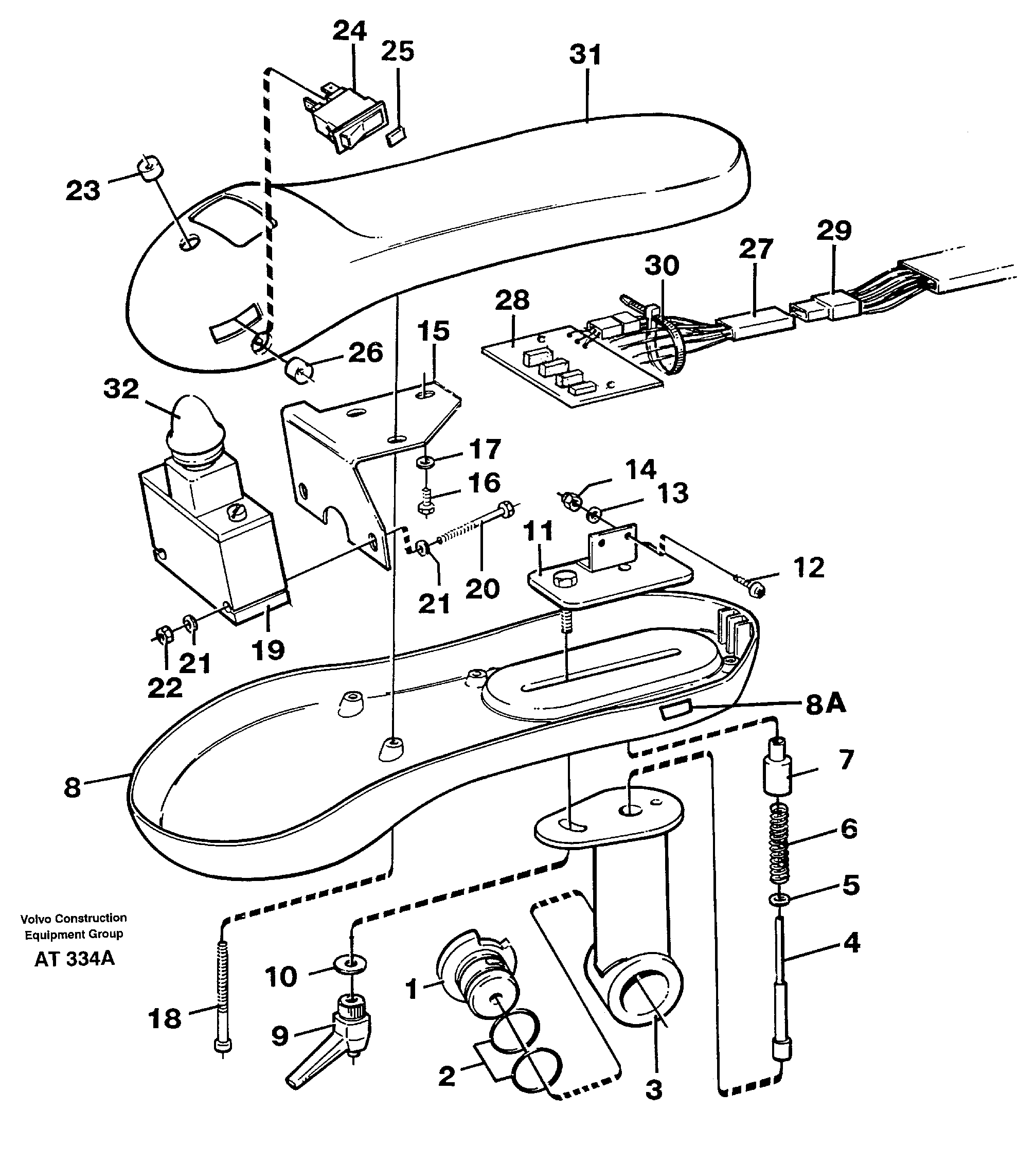 Схема запчастей Volvo L90C - 95683 Arm rest L90C