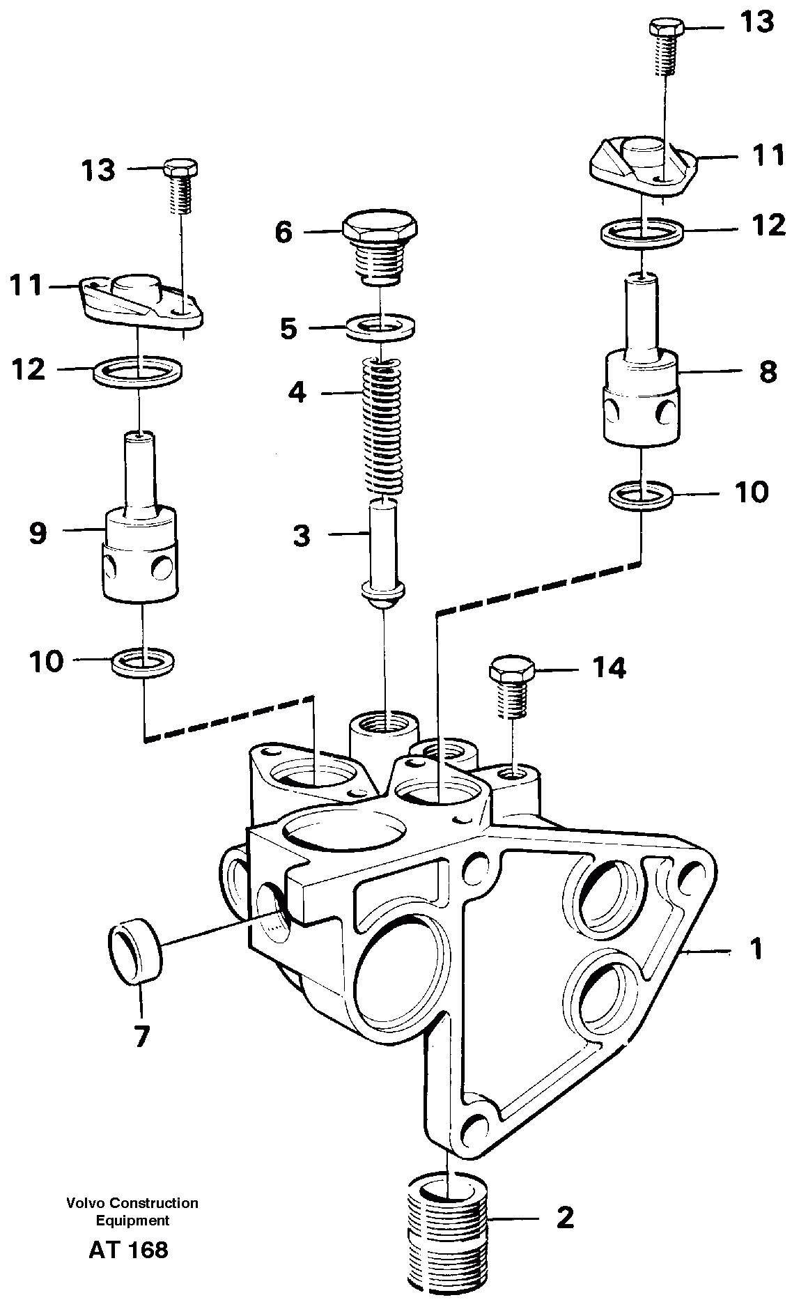 Схема запчастей Volvo L90C - 100228 Housing, oil filter L90C