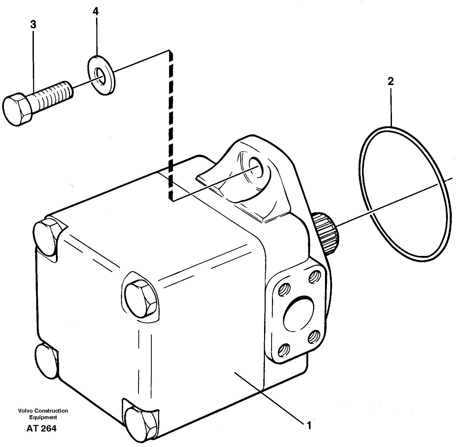 Схема запчастей Volvo L90C - 91999 Hydraulic - oil pump, Assembly L90C