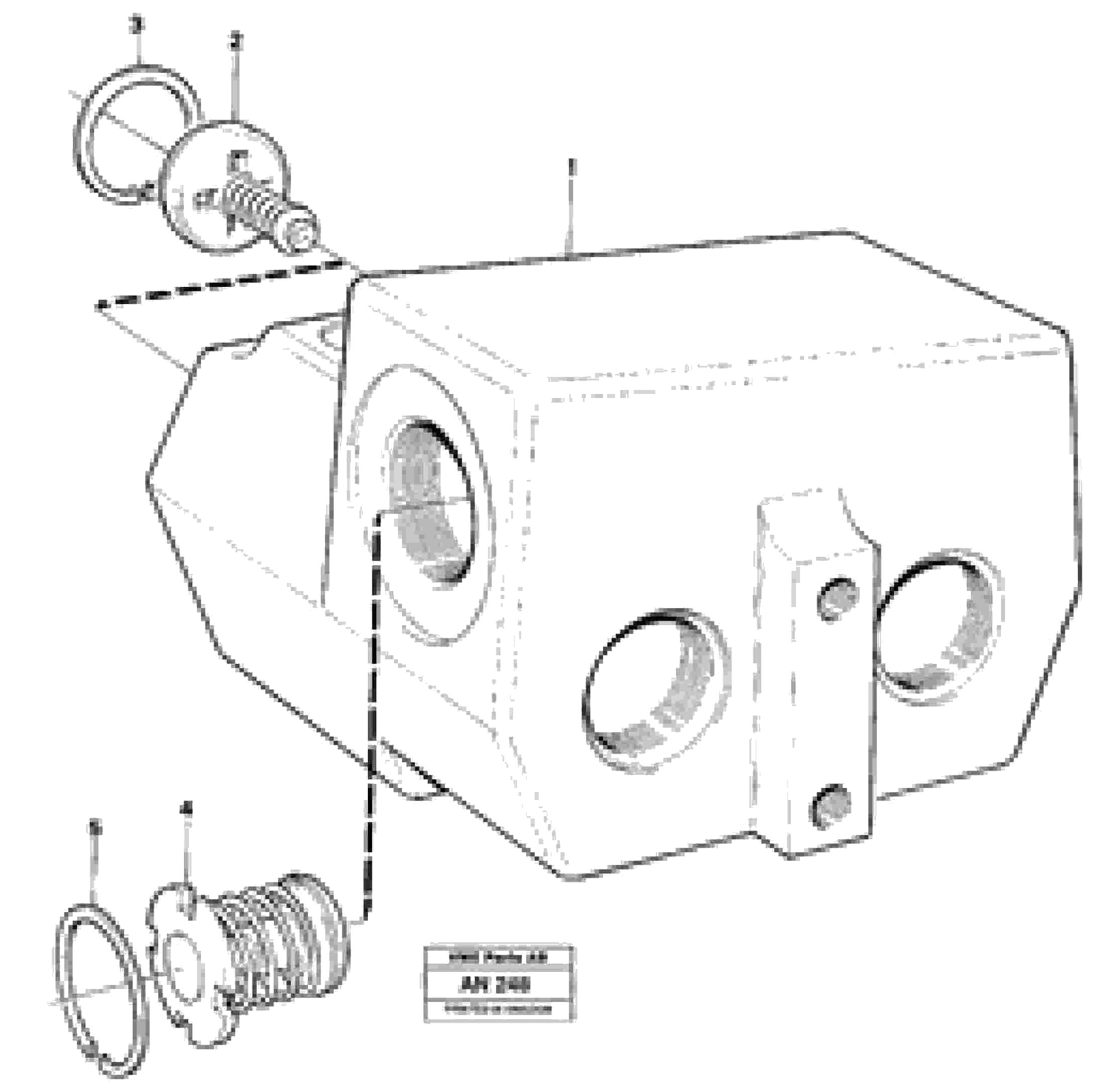 Схема запчастей Volvo L90C - 24841 Valve, circuit body and return valve L90C VOLVO BM VOLVO BM L90C SER NO - 14304