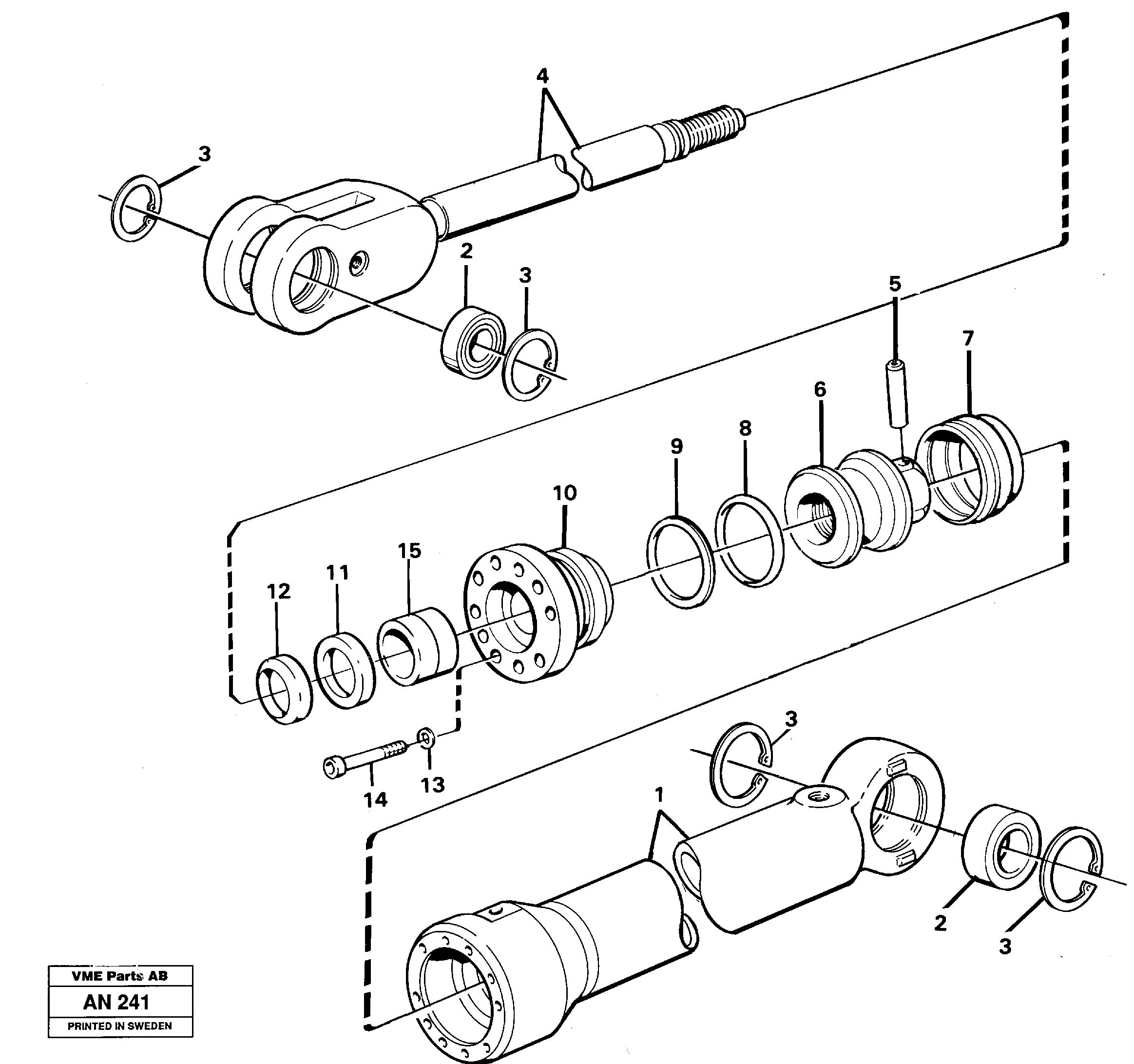 Схема запчастей Volvo L90C - 31871 Гидроцилиндр L90C VOLVO BM VOLVO BM L90C SER NO - 14304