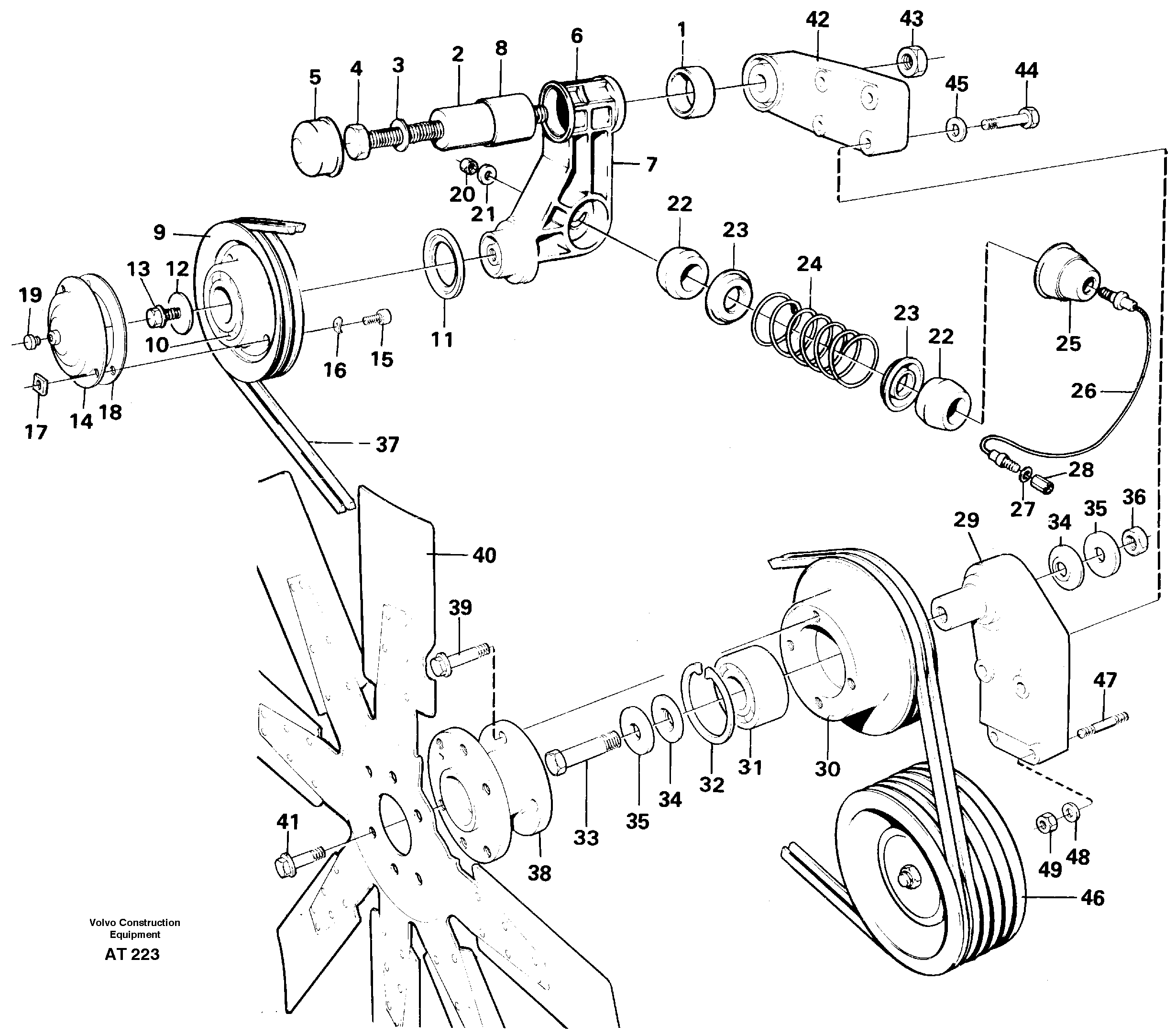 Схема запчастей Volvo L90C - 92692 Belt transmission L90C