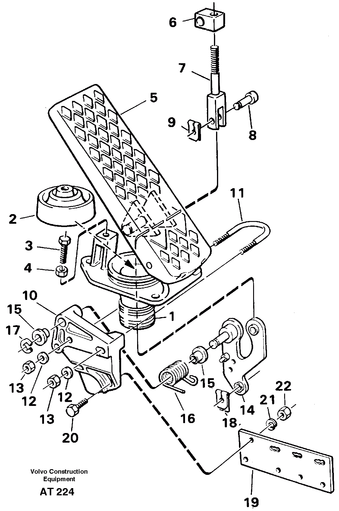 Схема запчастей Volvo L90C - 97767 Accelerator pedal L90C