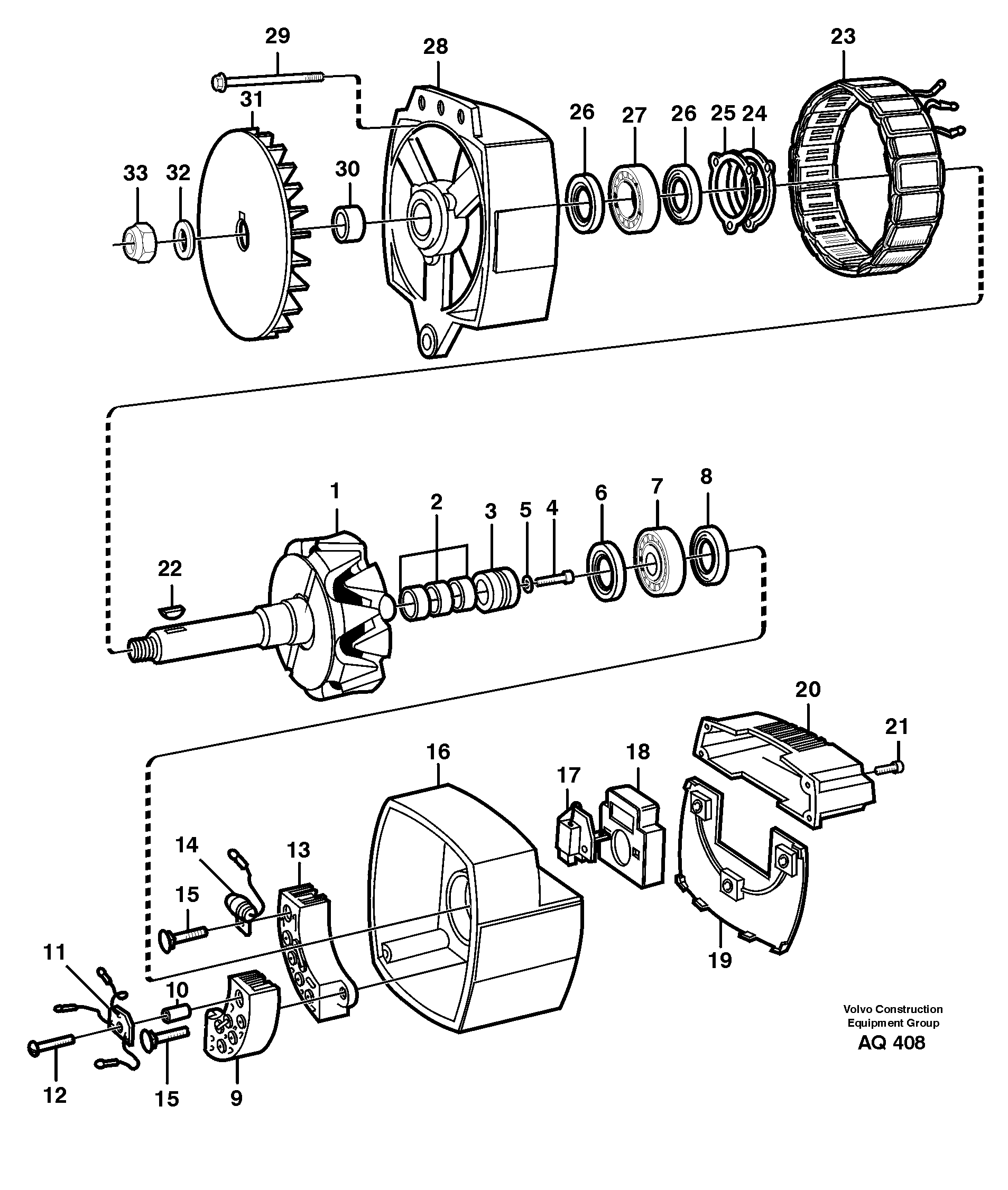 Схема запчастей Volvo L90C - 92506 Alternator, 100amp L90C