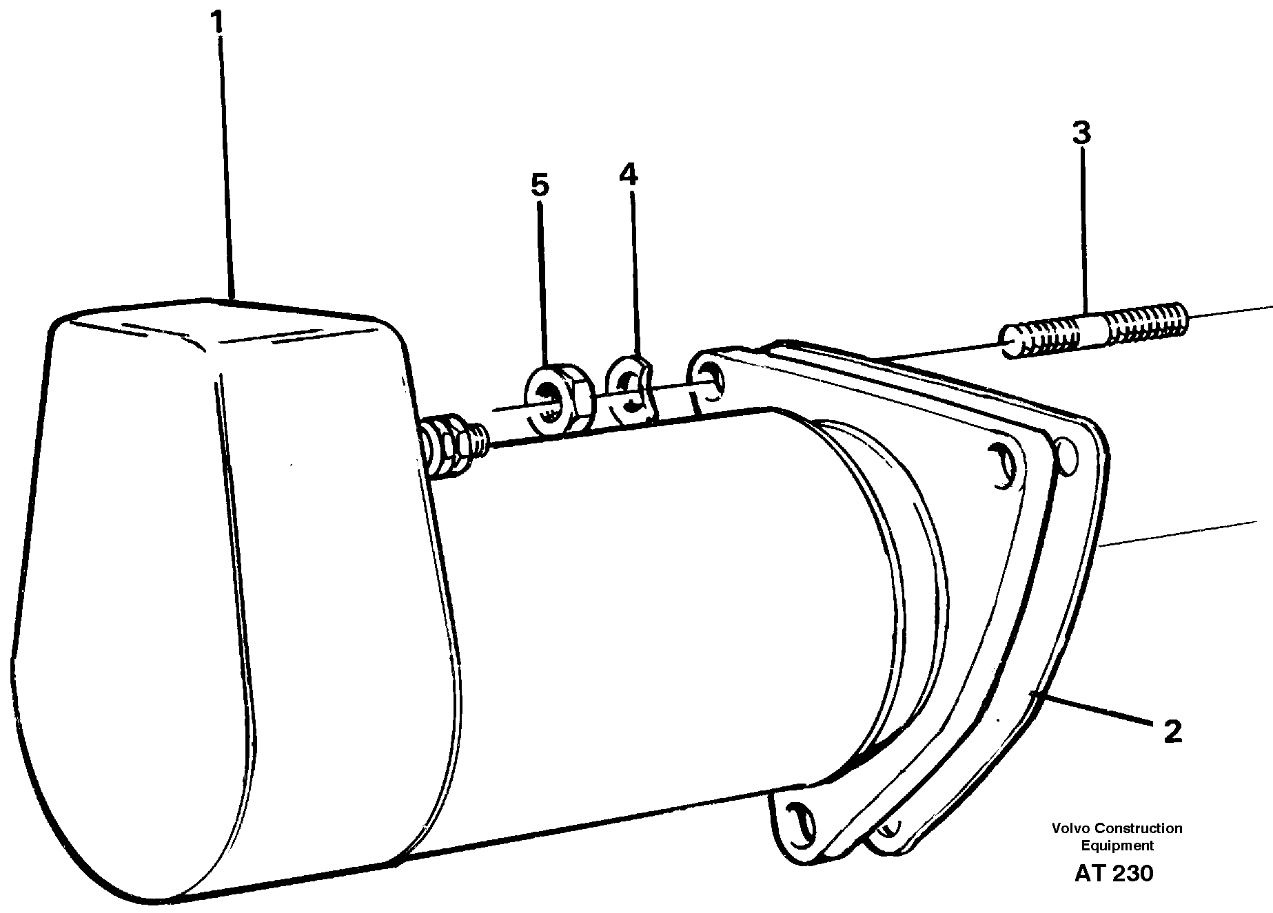 Схема запчастей Volvo L90C - 99603 Starter motor with assembling details L90C