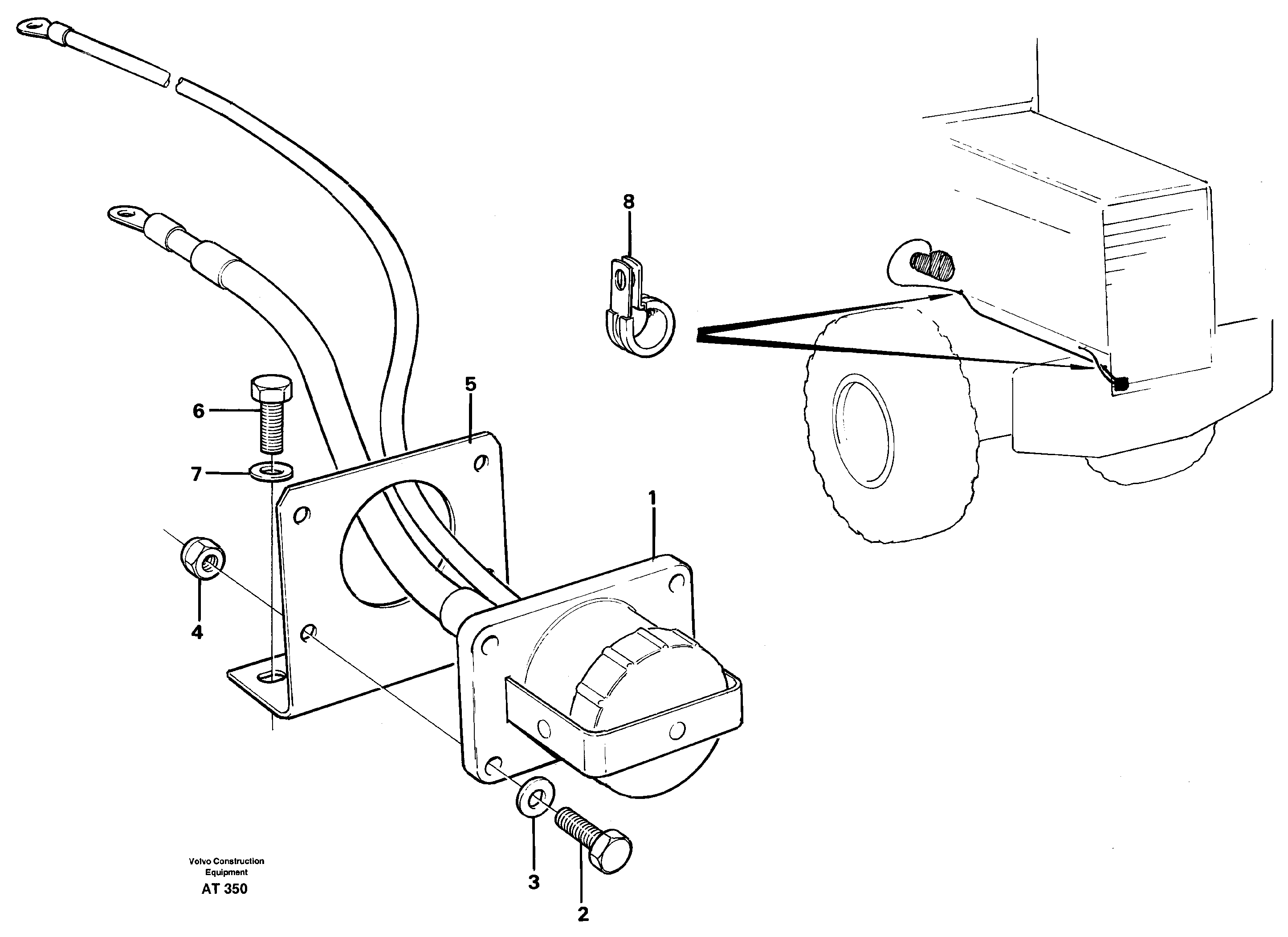 Схема запчастей Volvo L90C - 92618 Auxiliary contact L90C