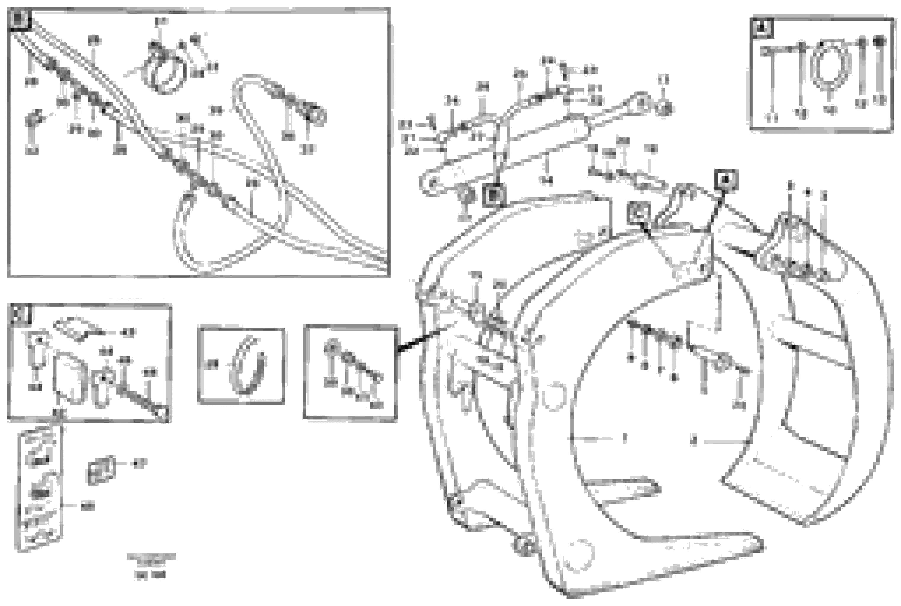 Схема запчастей Volvo L90C - 9200 Unloading grapple ATTACHMENTS ATTACHMENTS WHEEL LOADERS GEN. - C