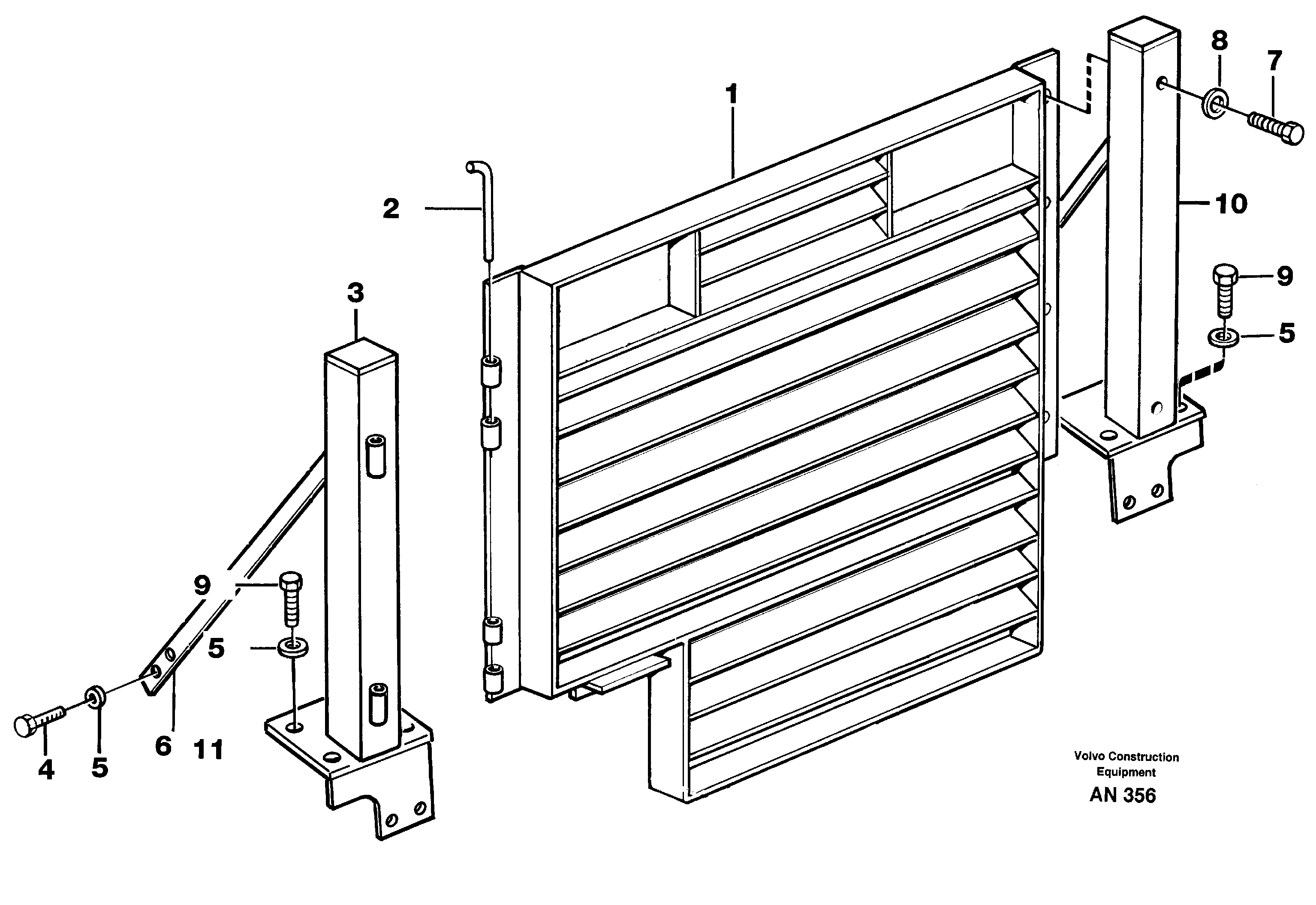 Схема запчастей Volvo L90C - 66388 Radiator, kylare L90C VOLVO BM VOLVO BM L90C SER NO - 14304