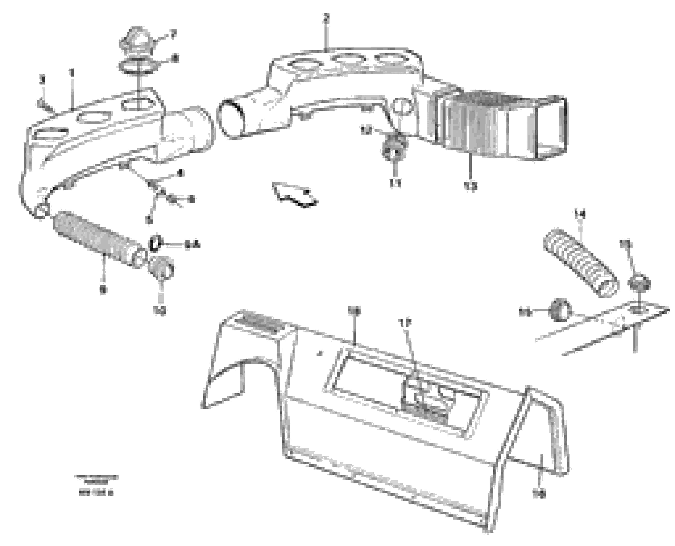 Схема запчастей Volvo L90C - 47156 Air ducts L90C VOLVO BM VOLVO BM L90C SER NO - 14304