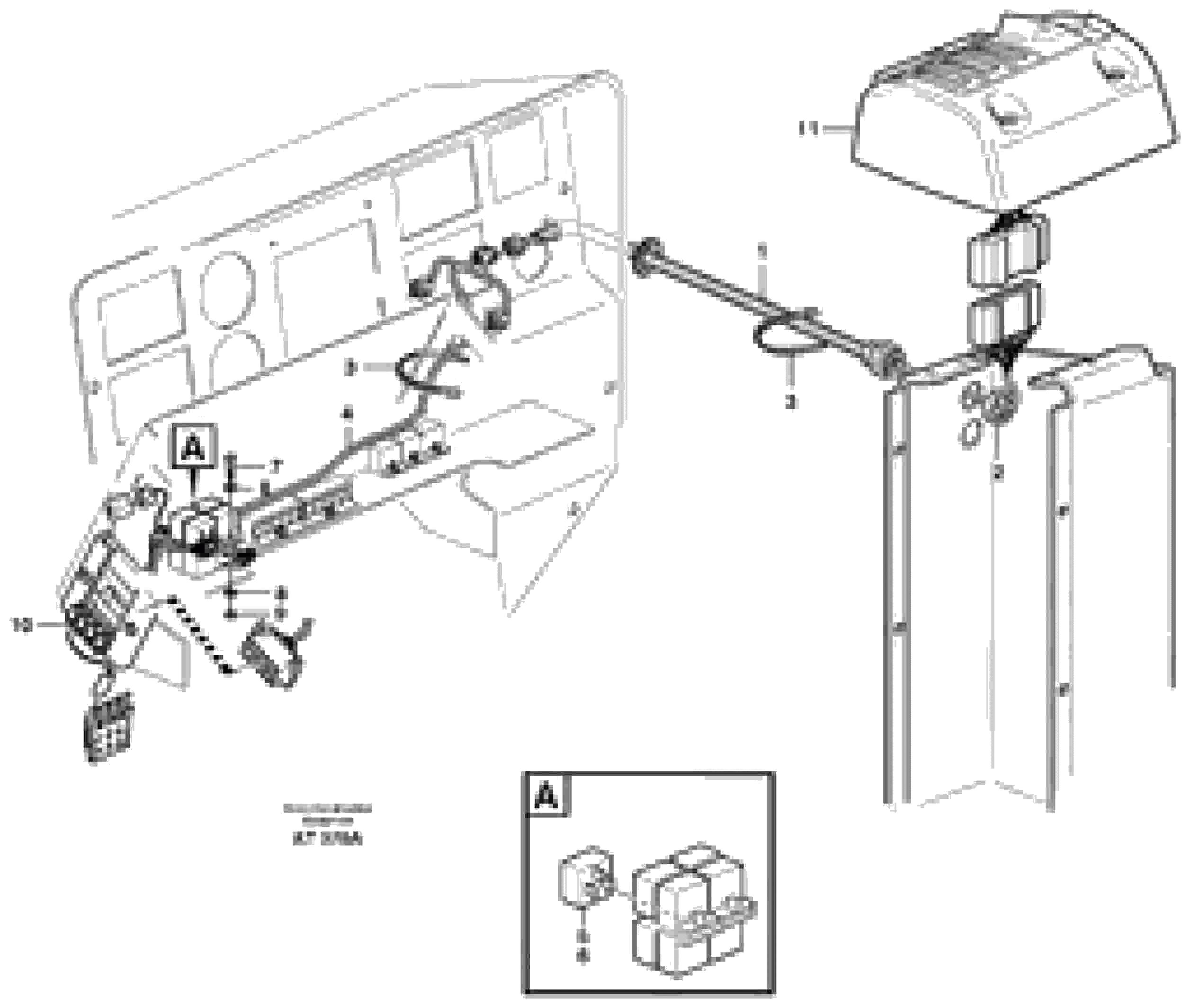 Схема запчастей Volvo L90C - 99446 Forward / reverse switch at hydraulic controls L90C