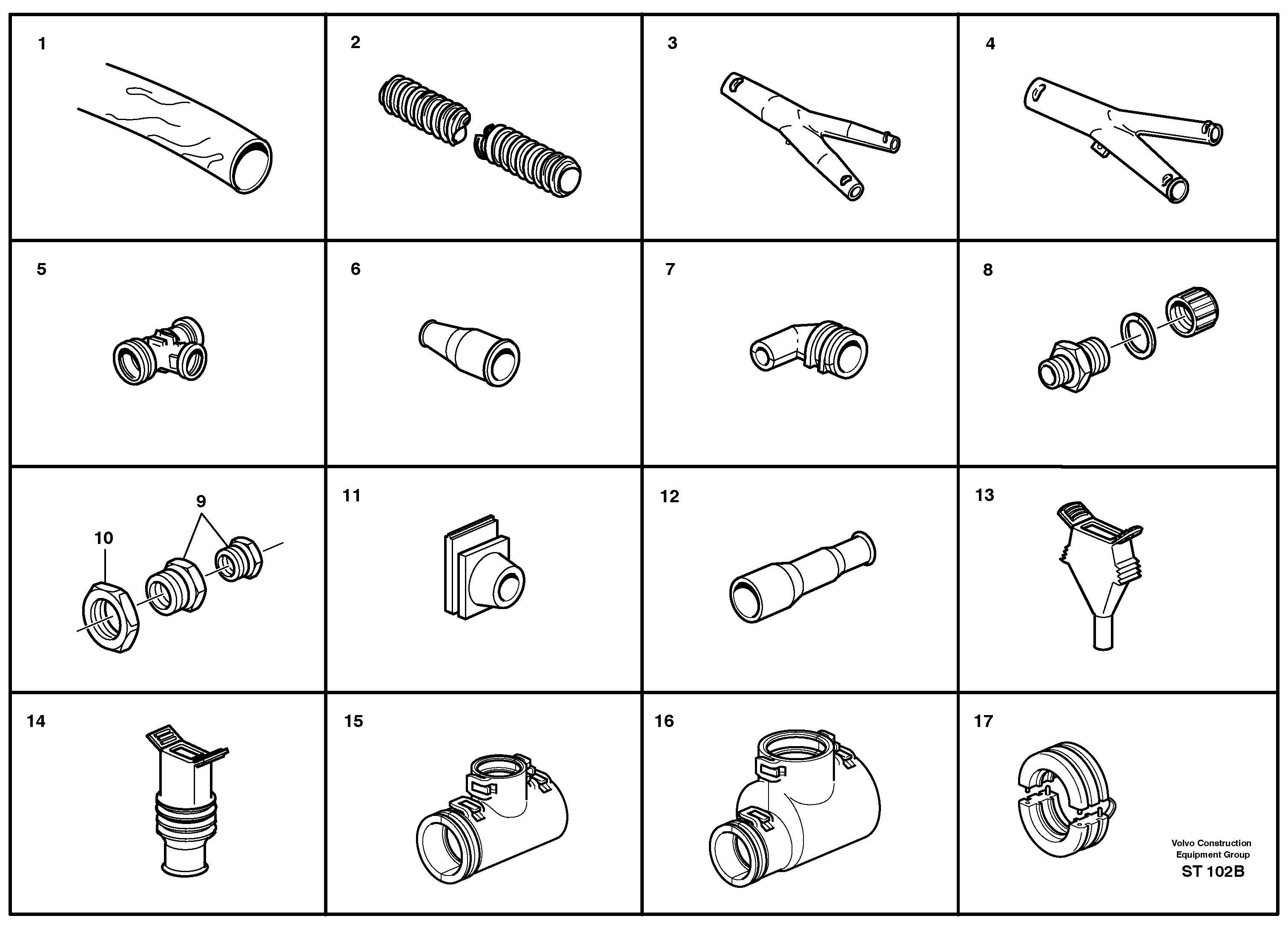 Схема запчастей Volvo L90C - 93803 Hose and manifold L90C