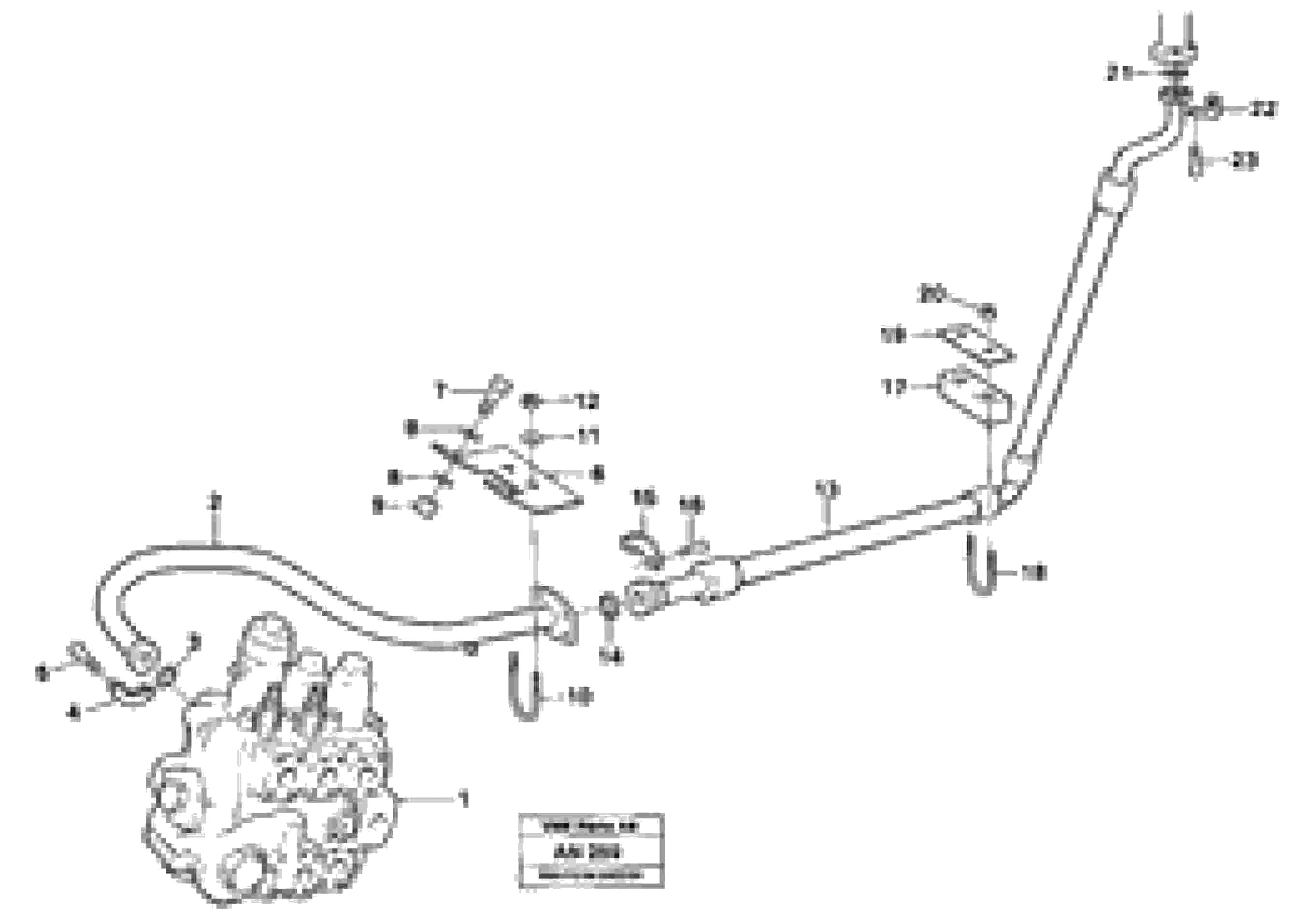 Схема запчастей Volvo L90C - 37859 Hydraulic system: Return line L90C VOLVO BM VOLVO BM L90C SER NO - 14304