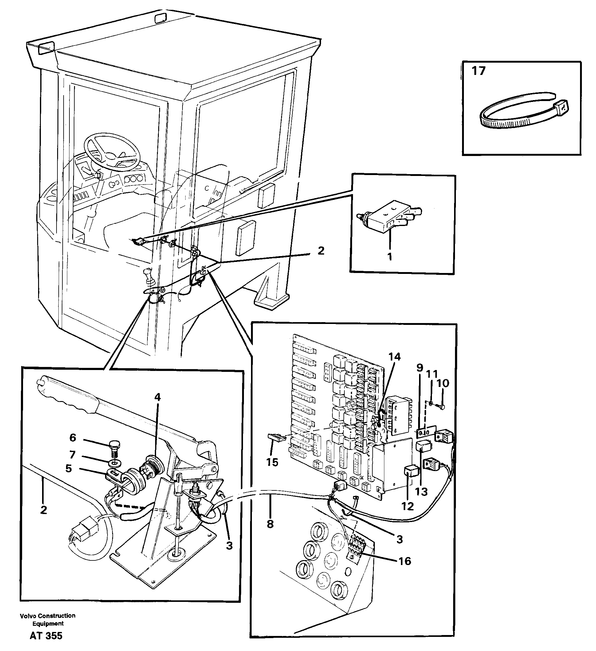 Схема запчастей Volvo L90C - 92898 Parking brake alarm L90C