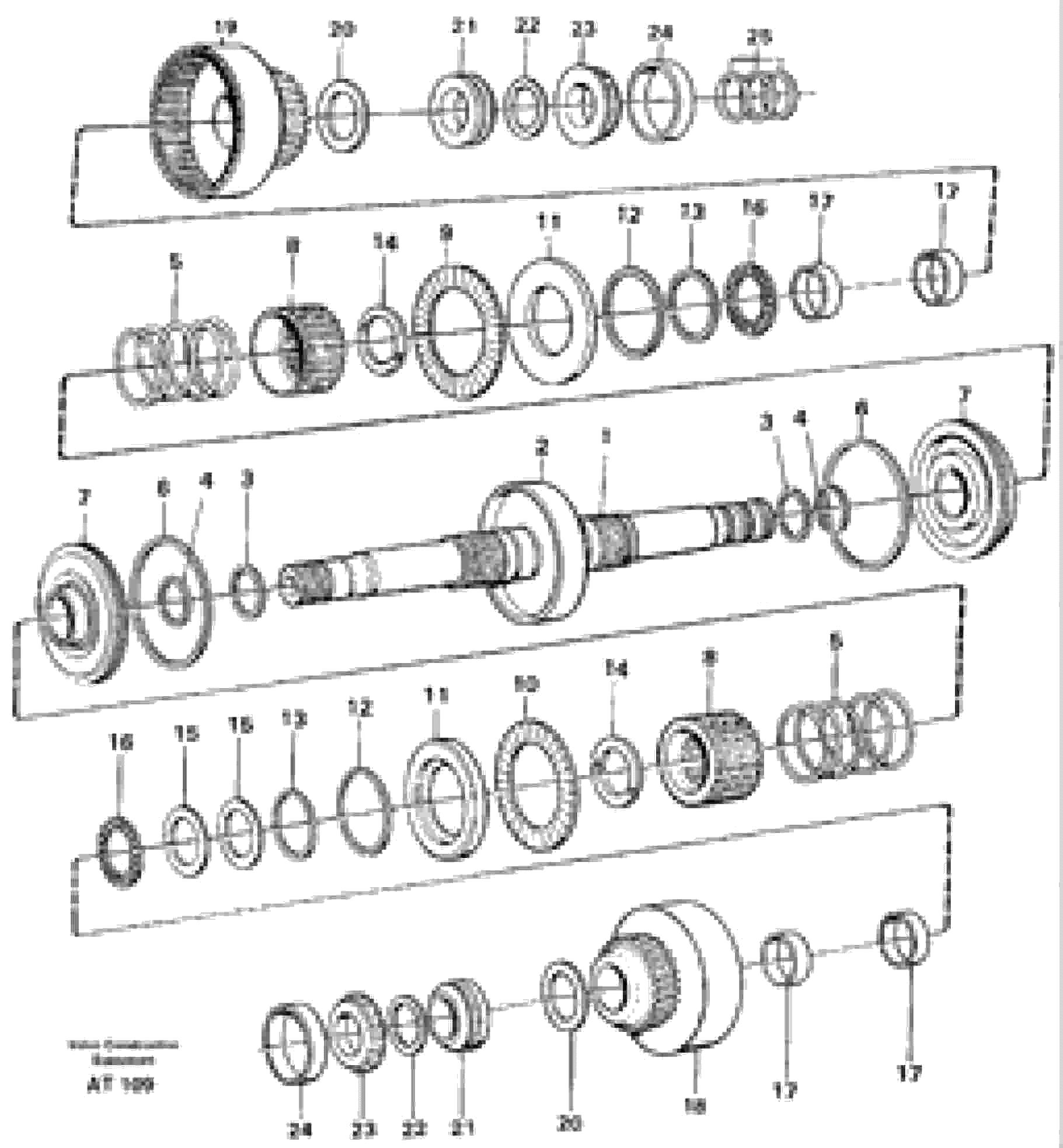 Схема запчастей Volvo L90C - 98988 Clutches forward and reverse L90C