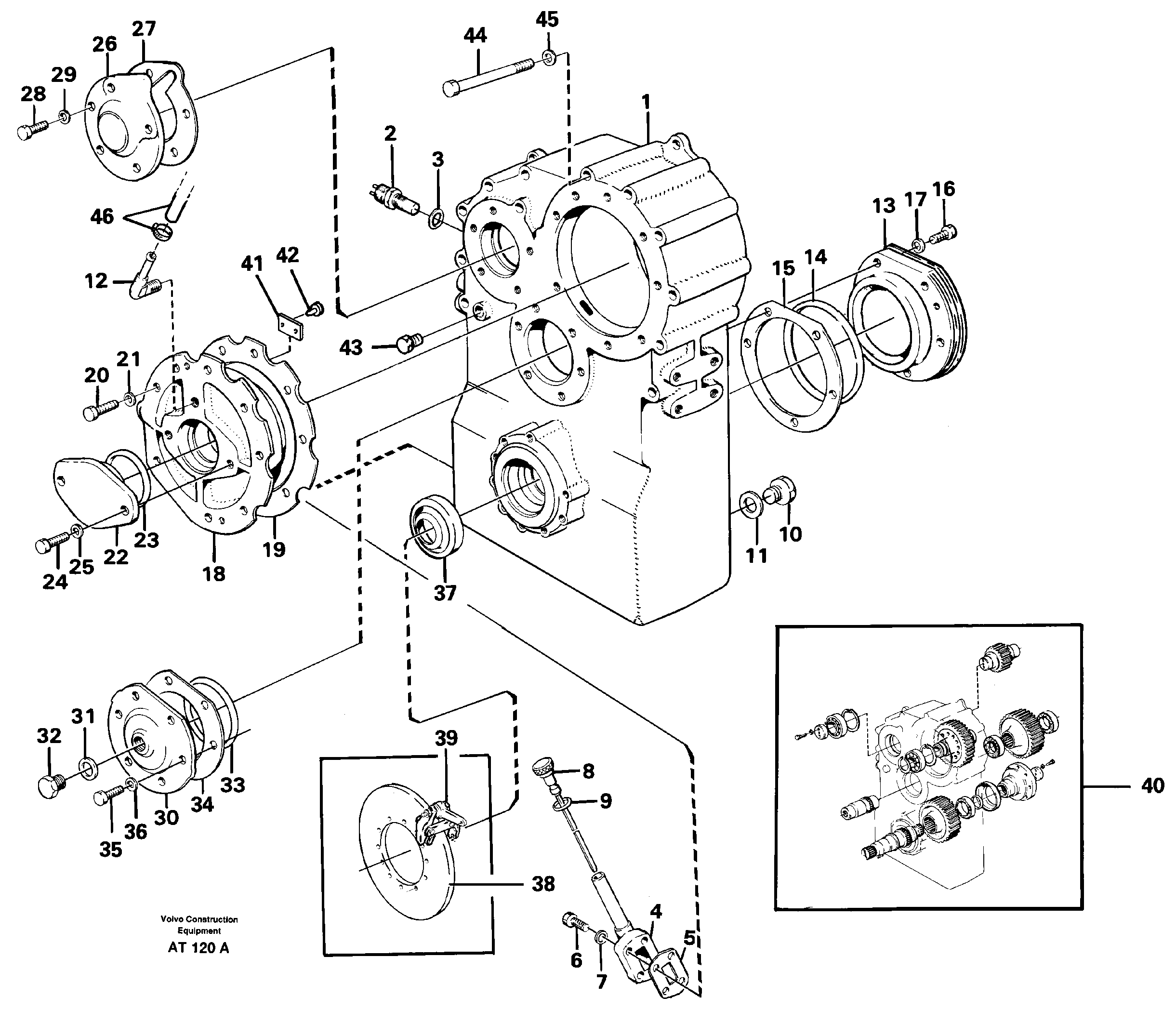 Схема запчастей Volvo L90C - 98504 Dropbox housing and cover L90C