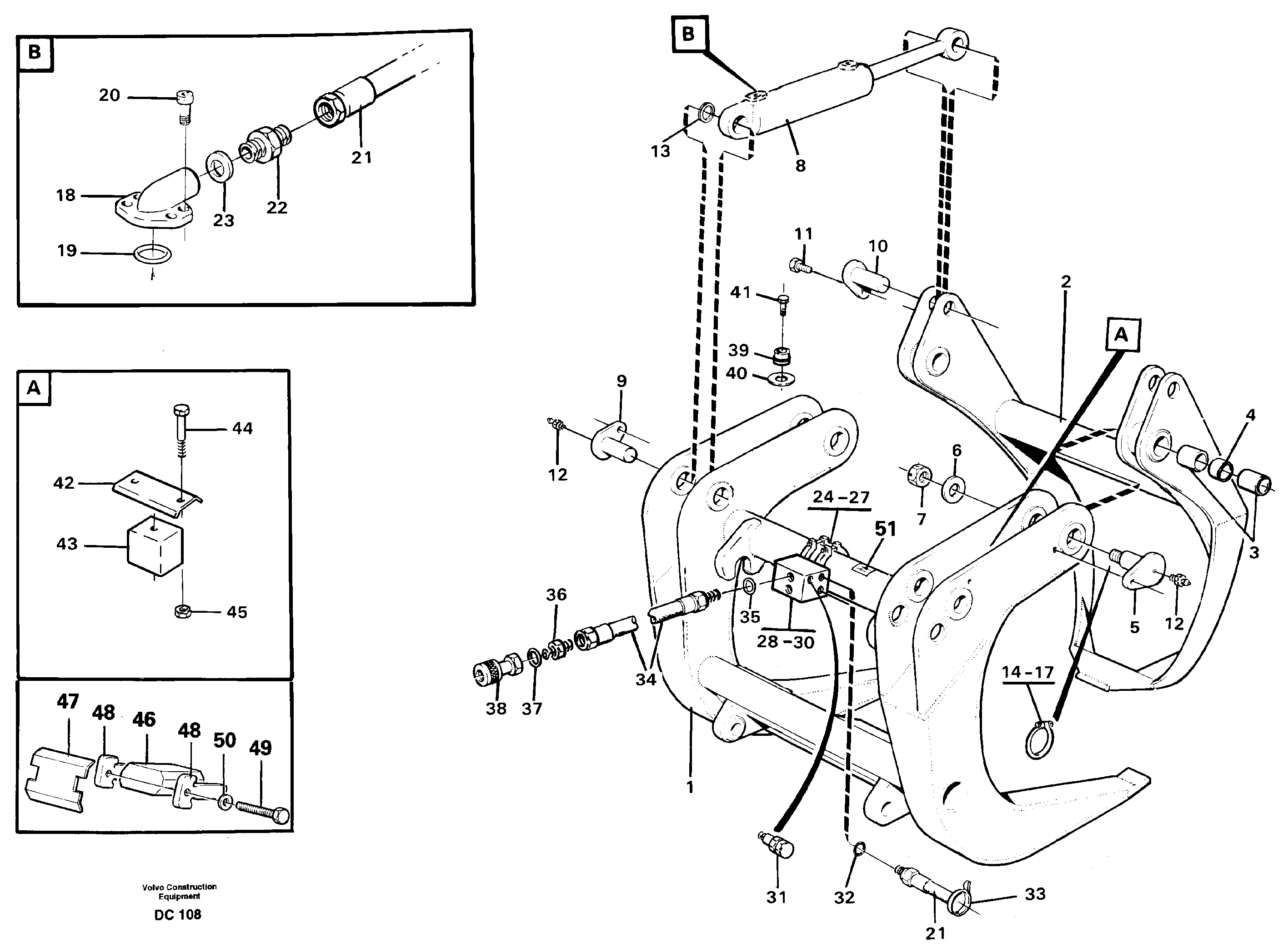 Схема запчастей Volvo L120C - 29099 Sorting grapple ATTACHMENTS ATTACHMENTS WHEEL LOADERS GEN. - C