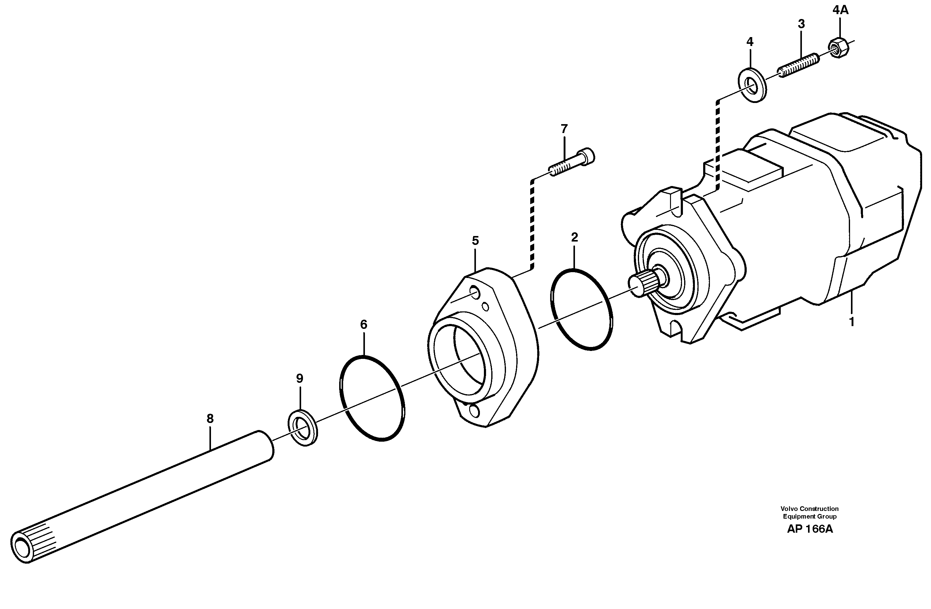 Схема запчастей Volvo L120C - 22826 Hydraulic pump assembly L120C VOLVO BM VOLVO BM L120C SER NO - 11318