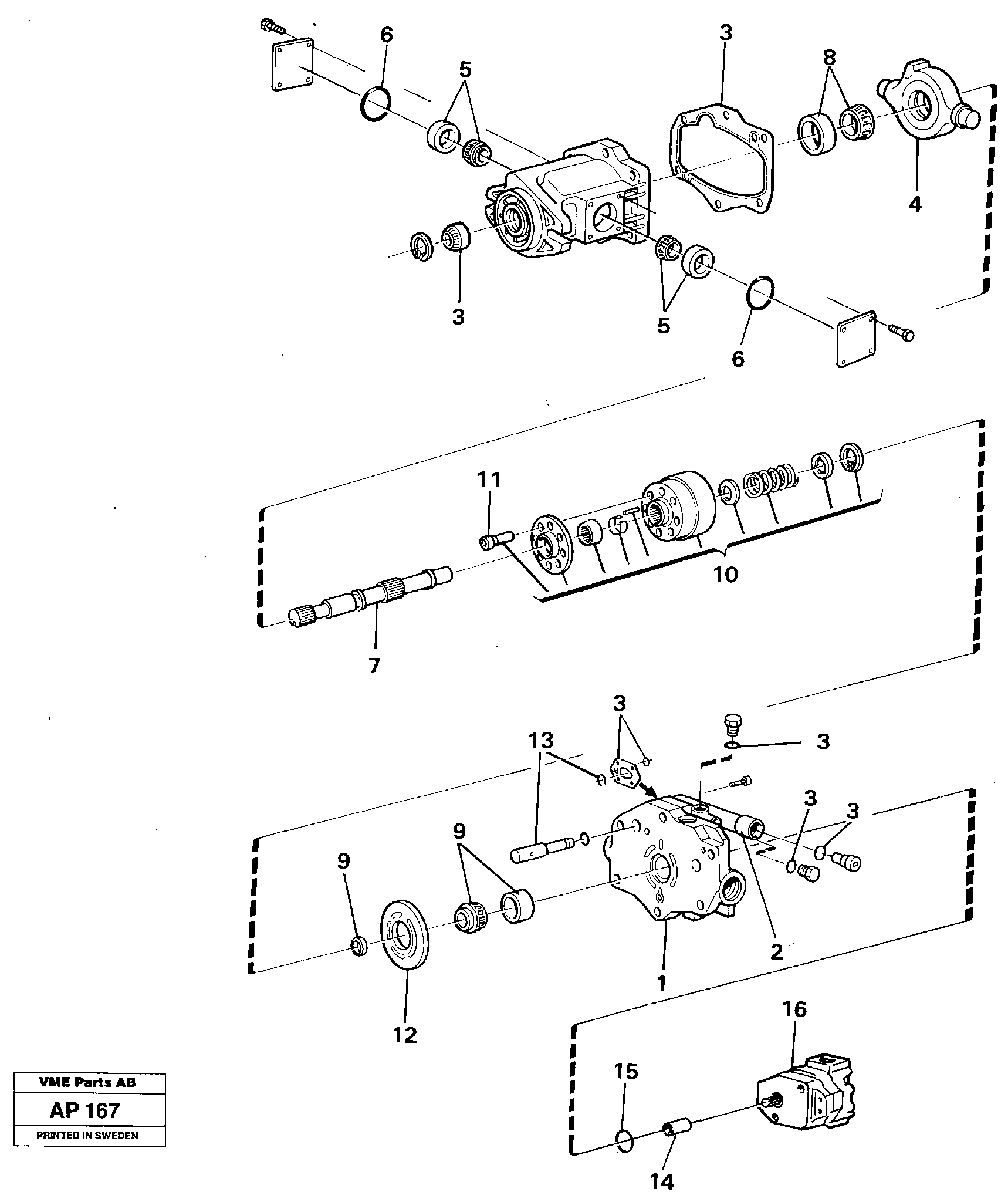 Схема запчастей Volvo L120C - 26029 Гидронасос (основной насос) L120C VOLVO BM VOLVO BM L120C SER NO - 11318