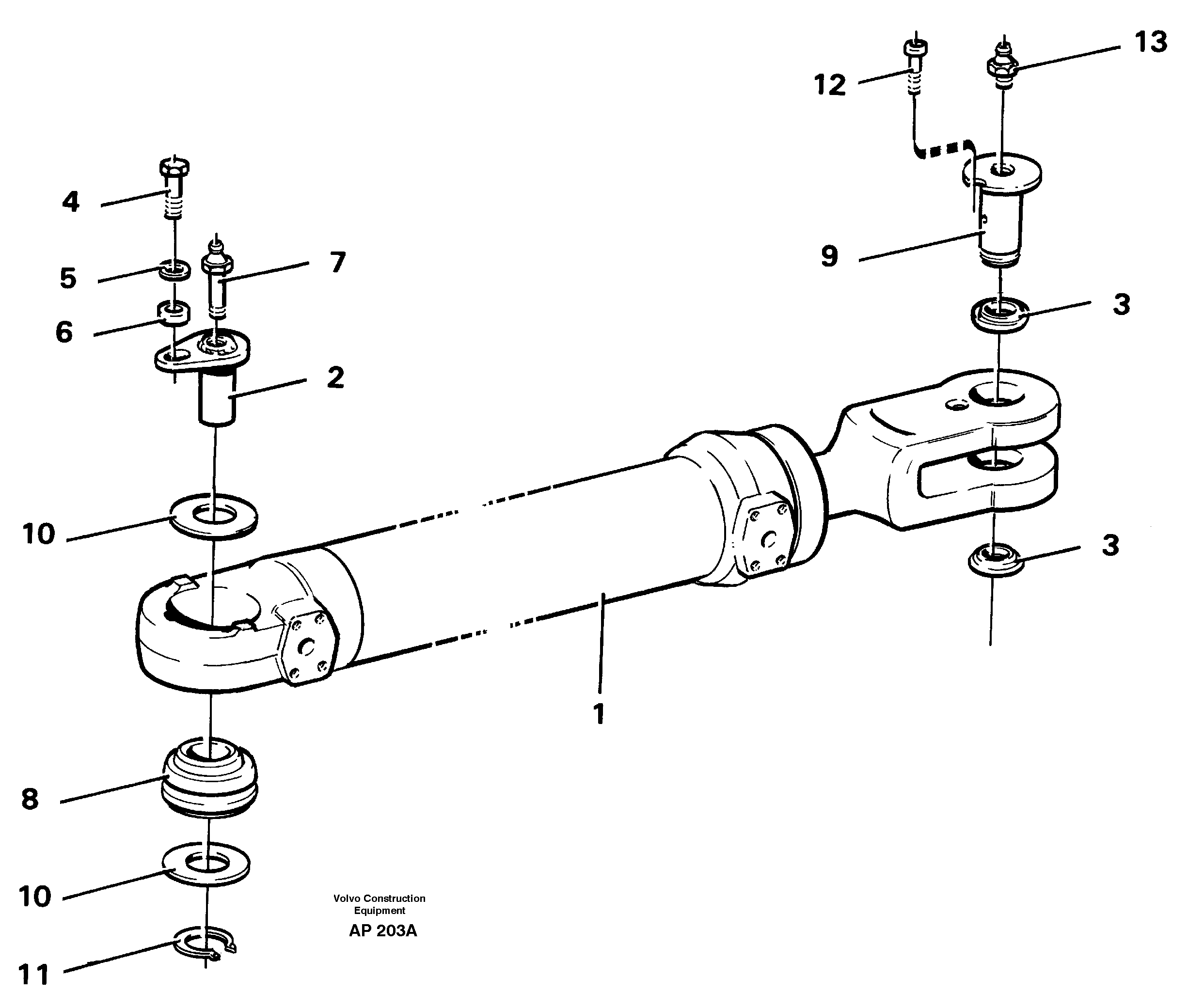 Схема запчастей Volvo L120C - 29289 Hydraulic cylinder Assembly L120C VOLVO BM VOLVO BM L120C SER NO - 11318