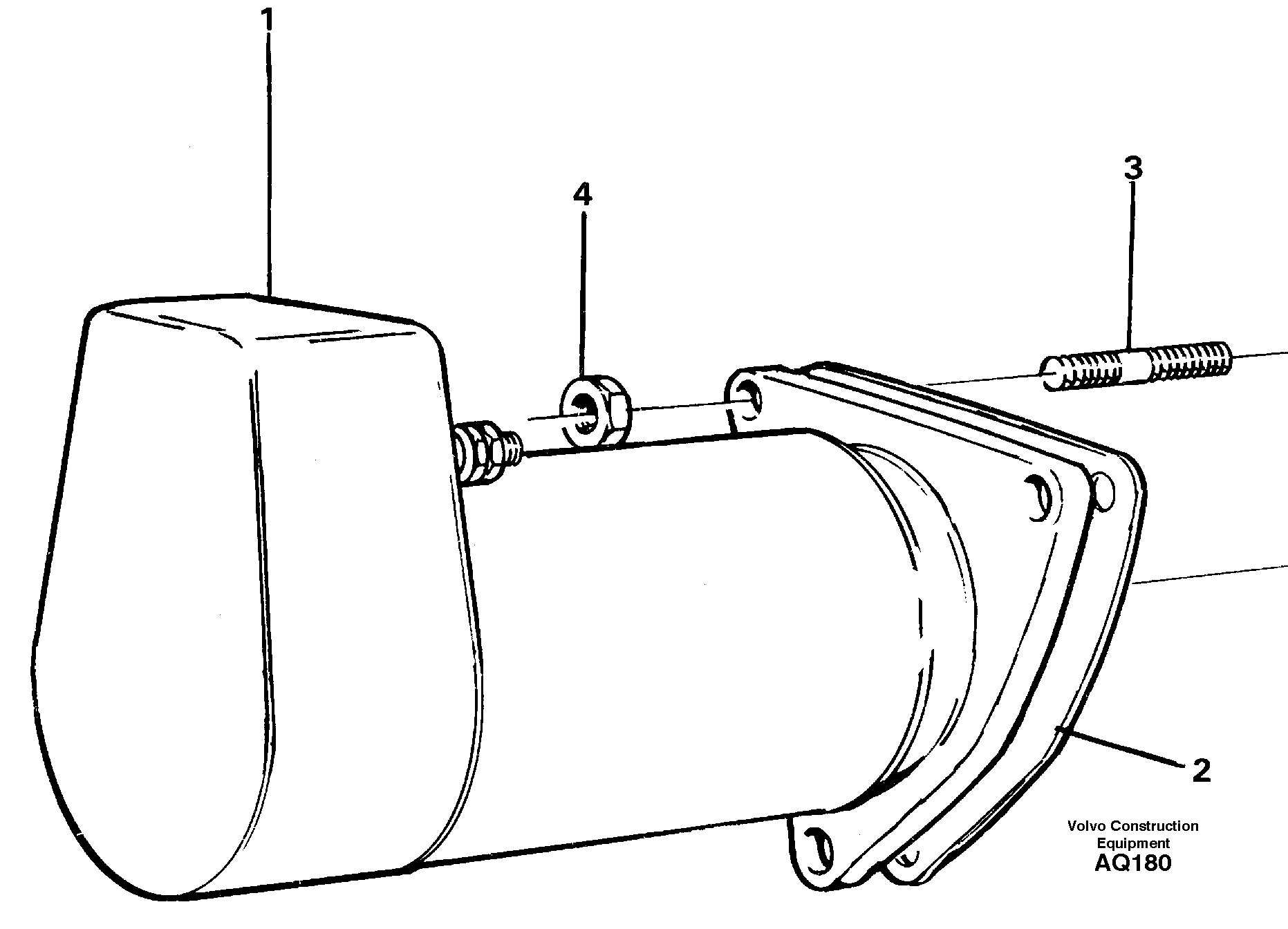 Схема запчастей Volvo L120C - 25427 Starter motor with assembling details L120C S/N 11319-SWE, S/N 61677-USA, S/N 70075-BRA