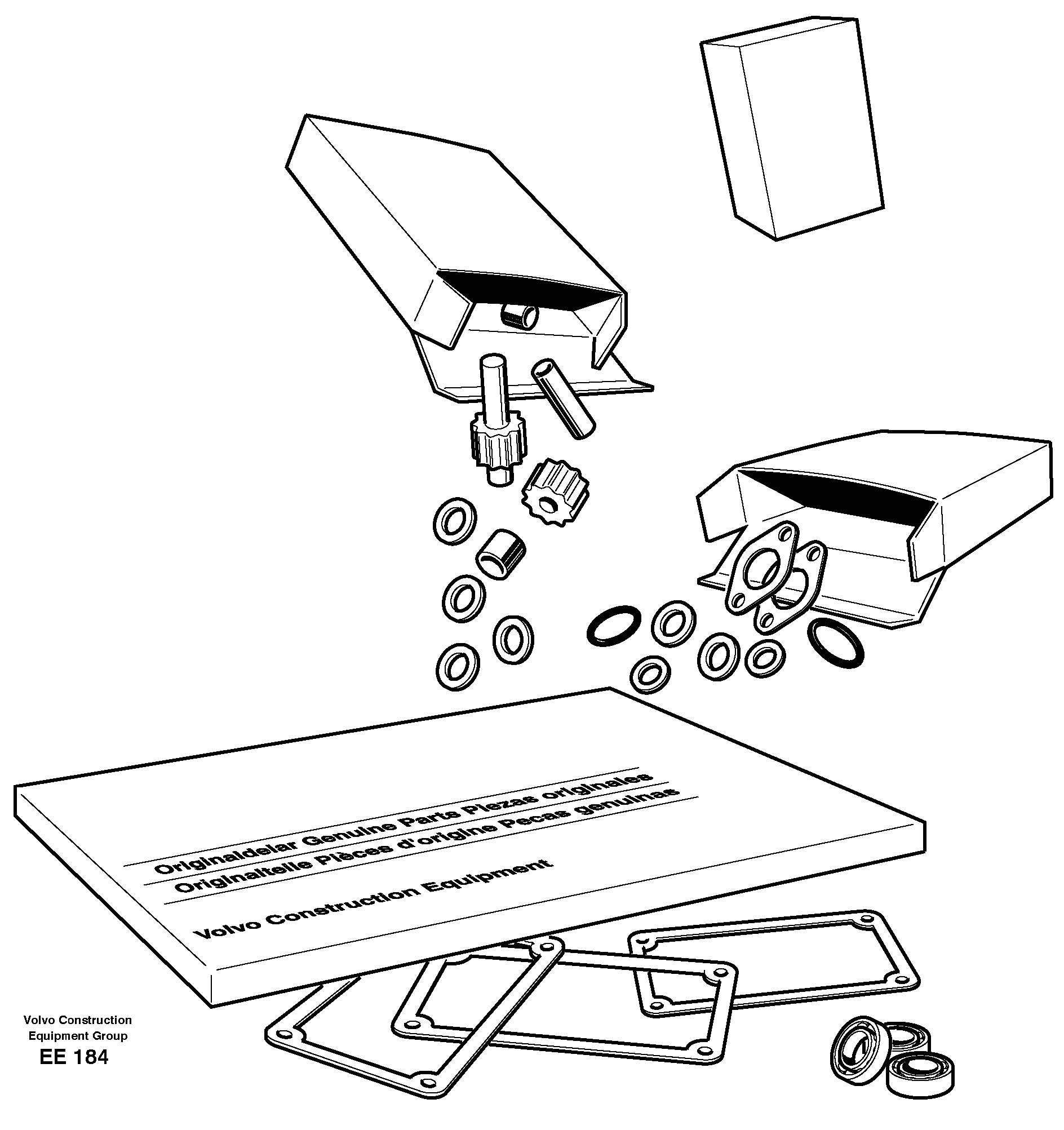 Схема запчастей Volvo L120C - 52002 Repair kit for transmission L120C S/N 11319-SWE, S/N 61677-USA, S/N 70075-BRA