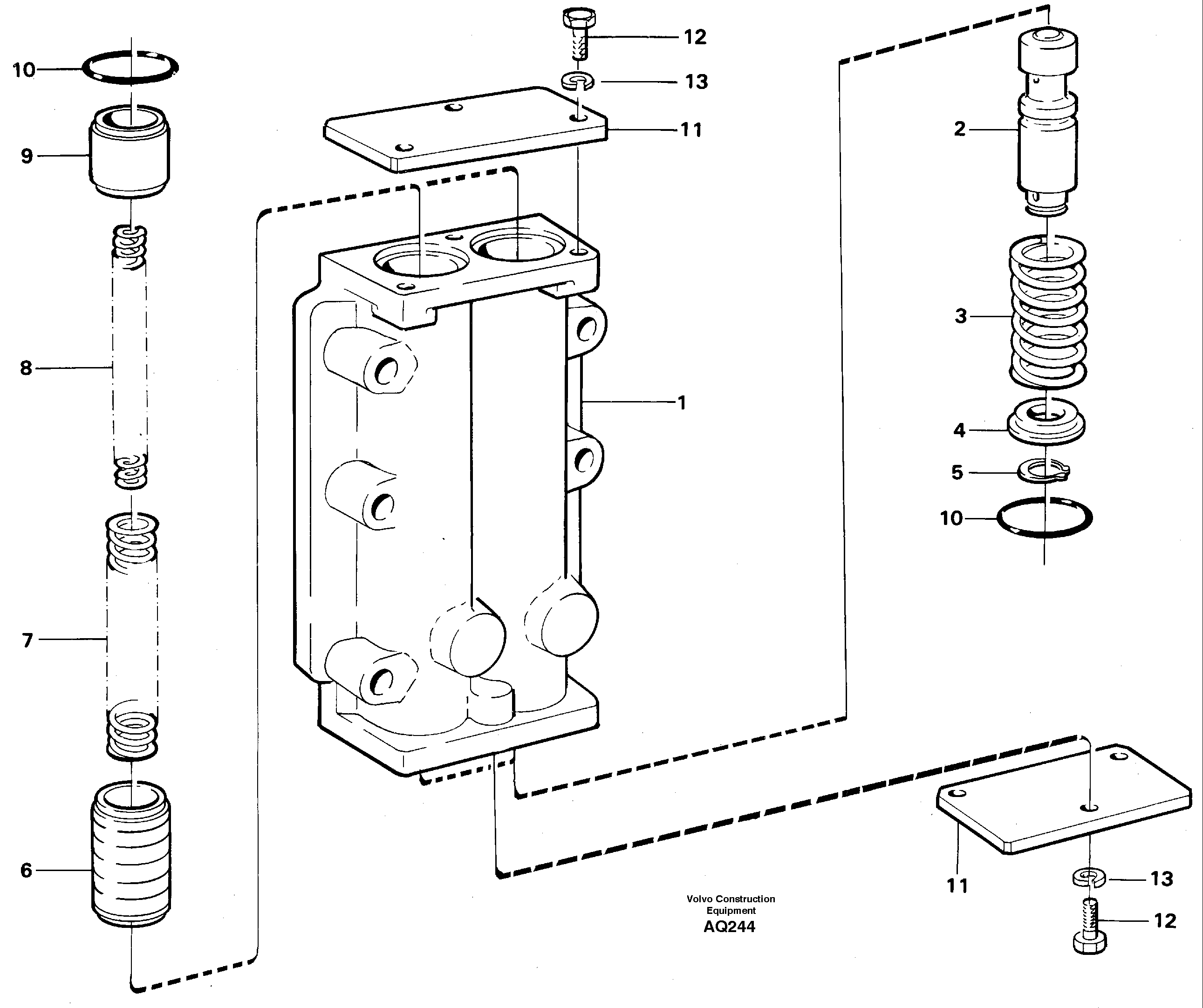 Схема запчастей Volvo L120C - 22501 Pressure limiting valve L120C S/N 11319-SWE, S/N 61677-USA, S/N 70075-BRA