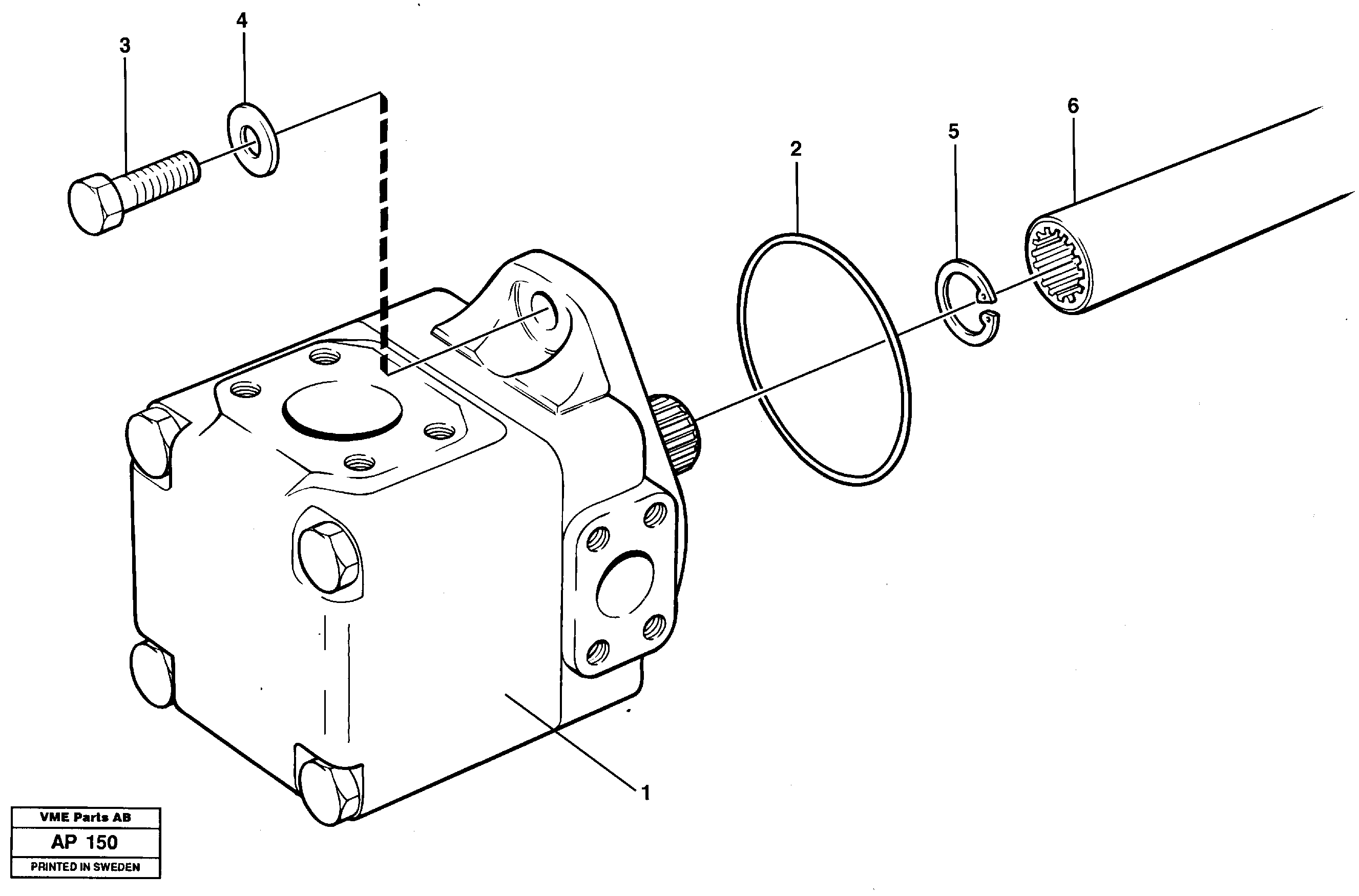 Схема запчастей Volvo L120C - 25646 Hydraulic - oil pump Assembly L120C VOLVO BM VOLVO BM L120C SER NO - 11318