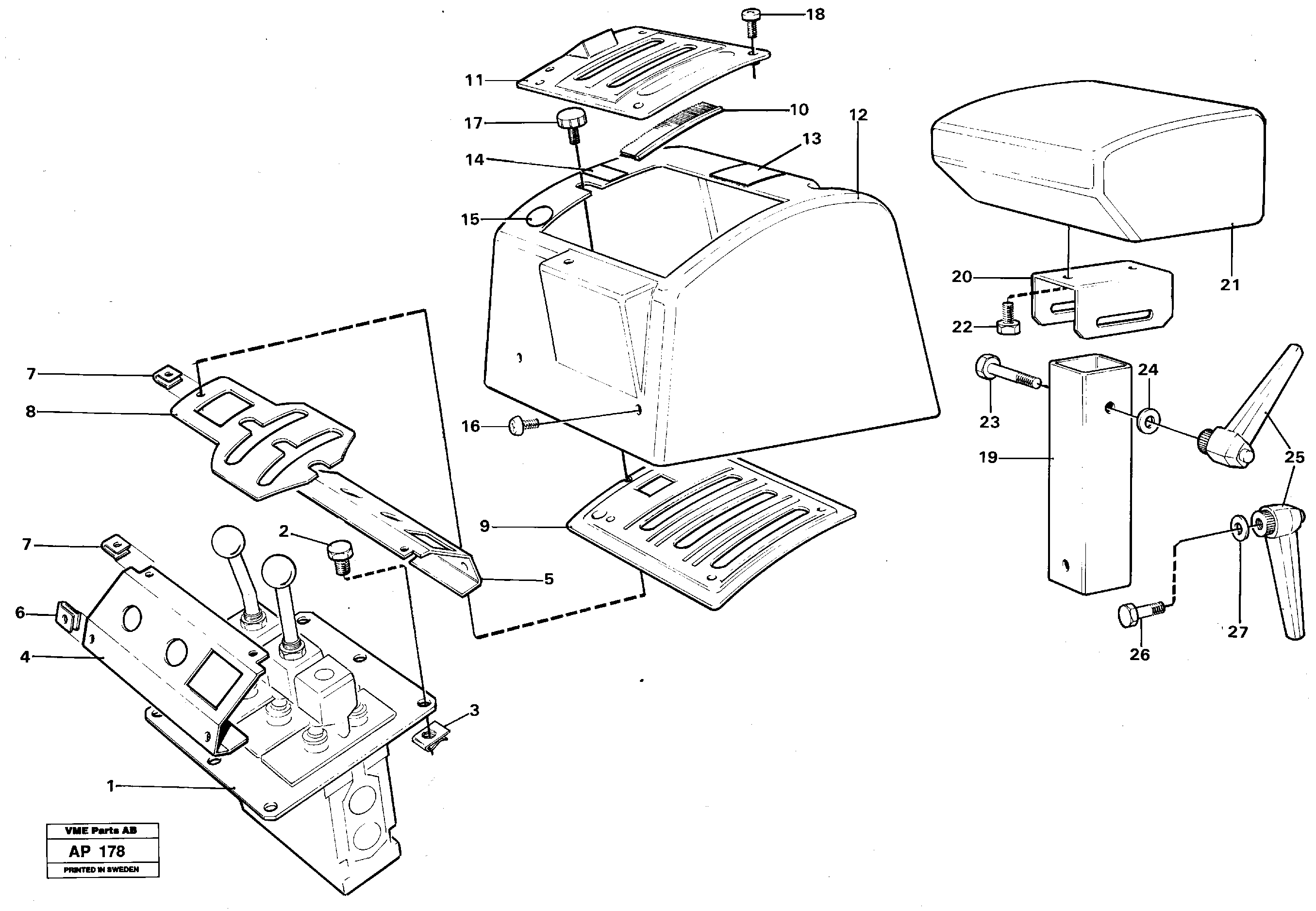 Схема запчастей Volvo L120C - 59793 Servo valve with fitting parts L120C VOLVO BM VOLVO BM L120C SER NO - 11318