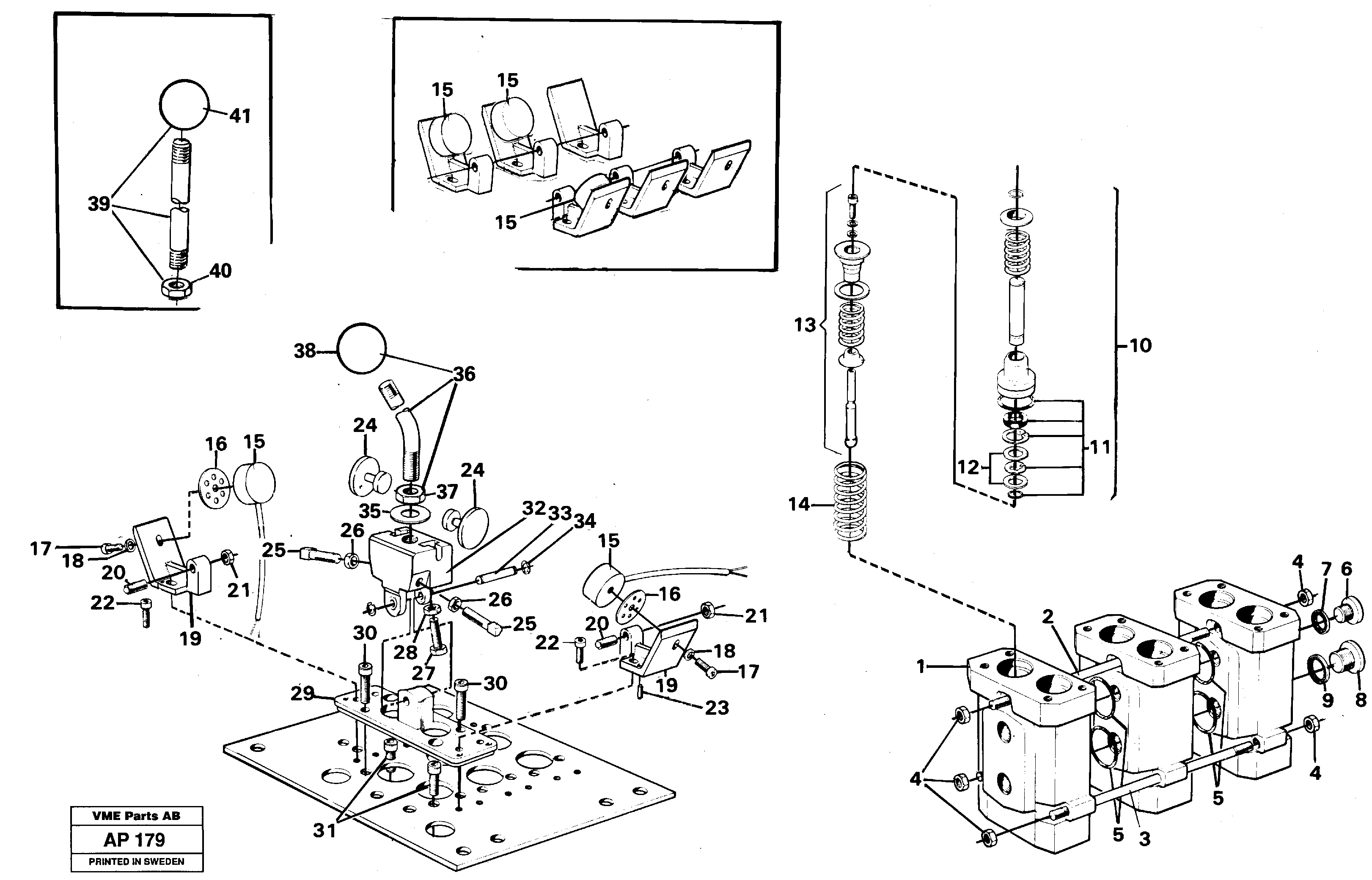 Схема запчастей Volvo L120C - 97629 Servo valve L120C VOLVO BM VOLVO BM L120C SER NO - 11318